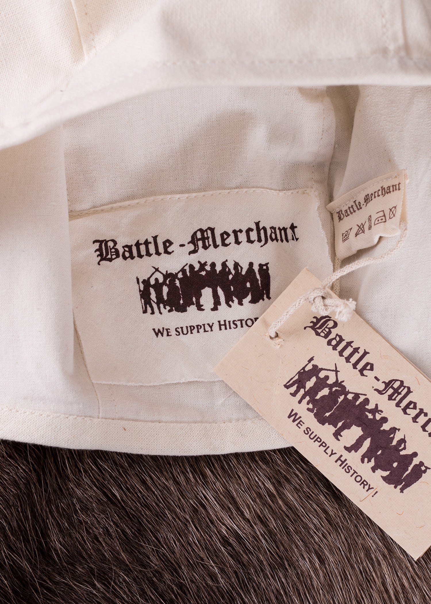 Imagen única de: Capucha Medieval Sencilla, Natural.