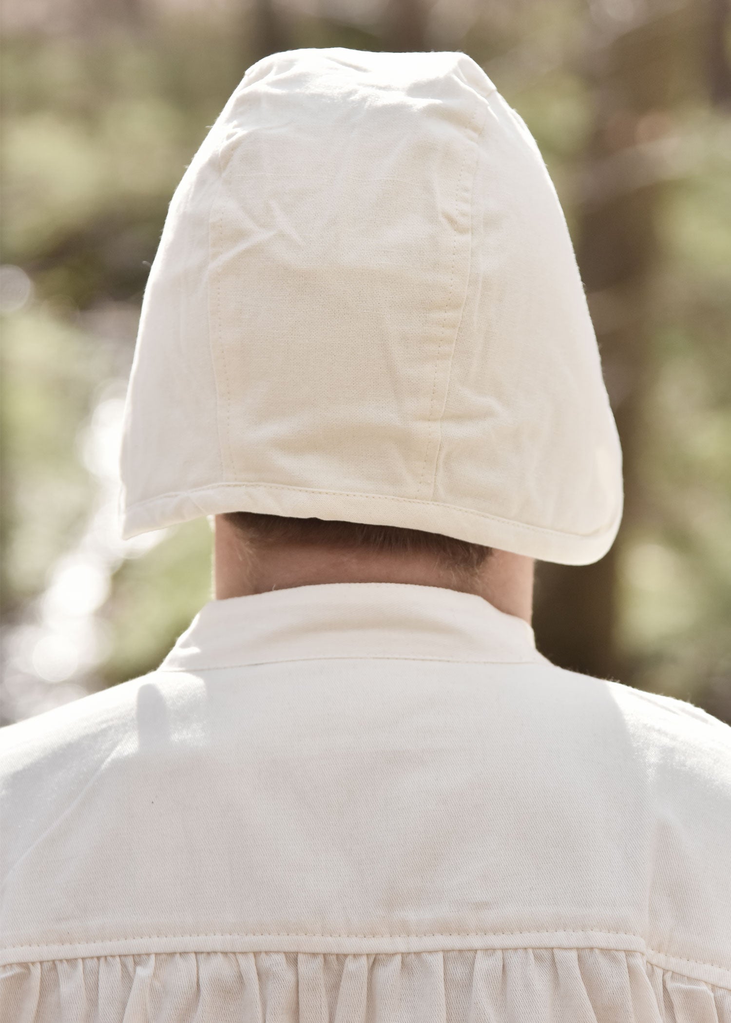 Imagen única de: Capucha Medieval Sencilla, Natural.