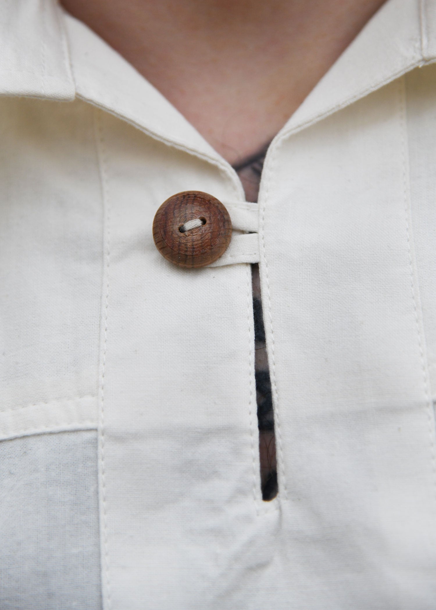 Imagen única de: Camisa De Caballero Medieval Götz, Natural