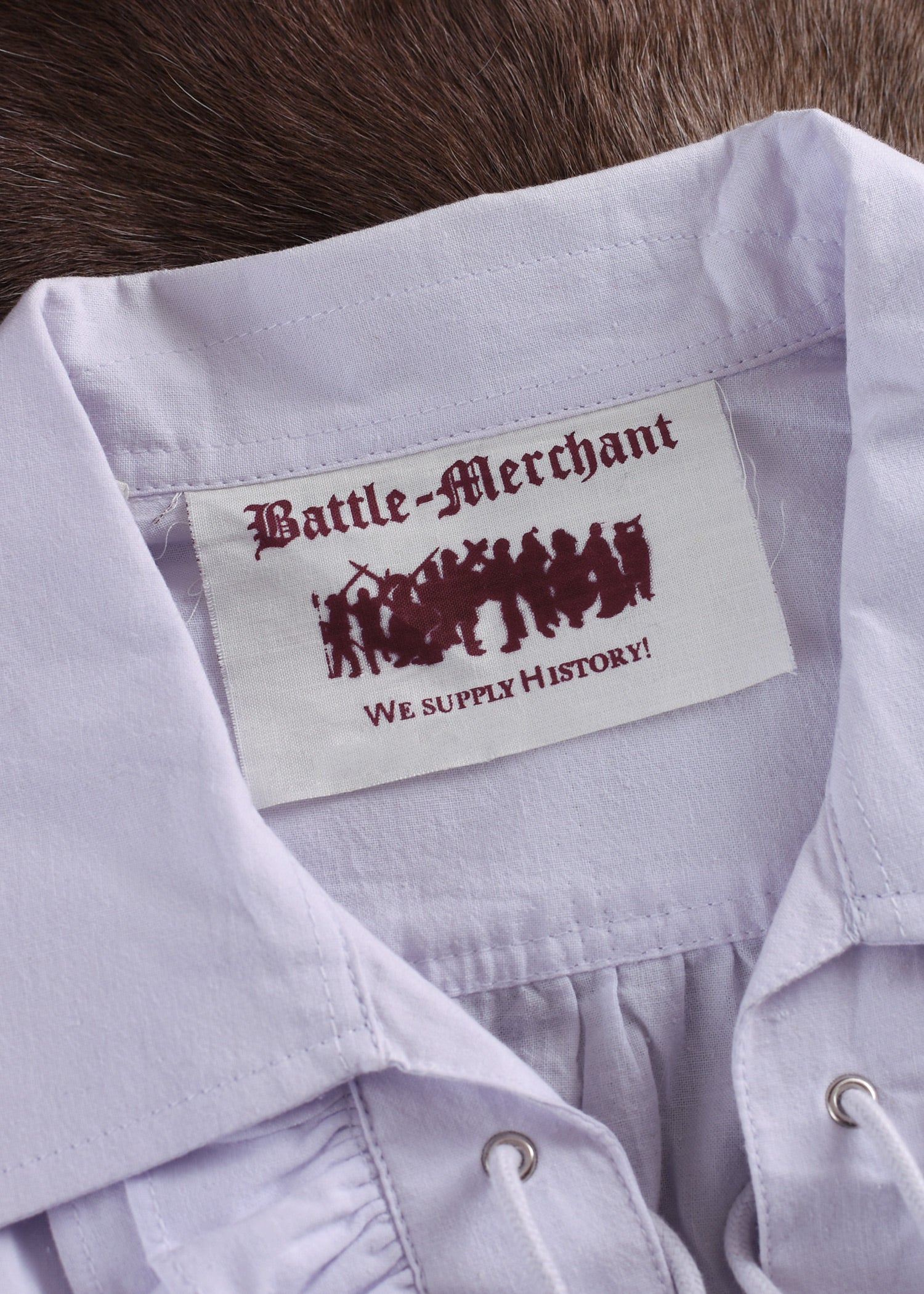 Imagen única de: Camisa Pirata Medieval Henry, Blanca (Color Azul)