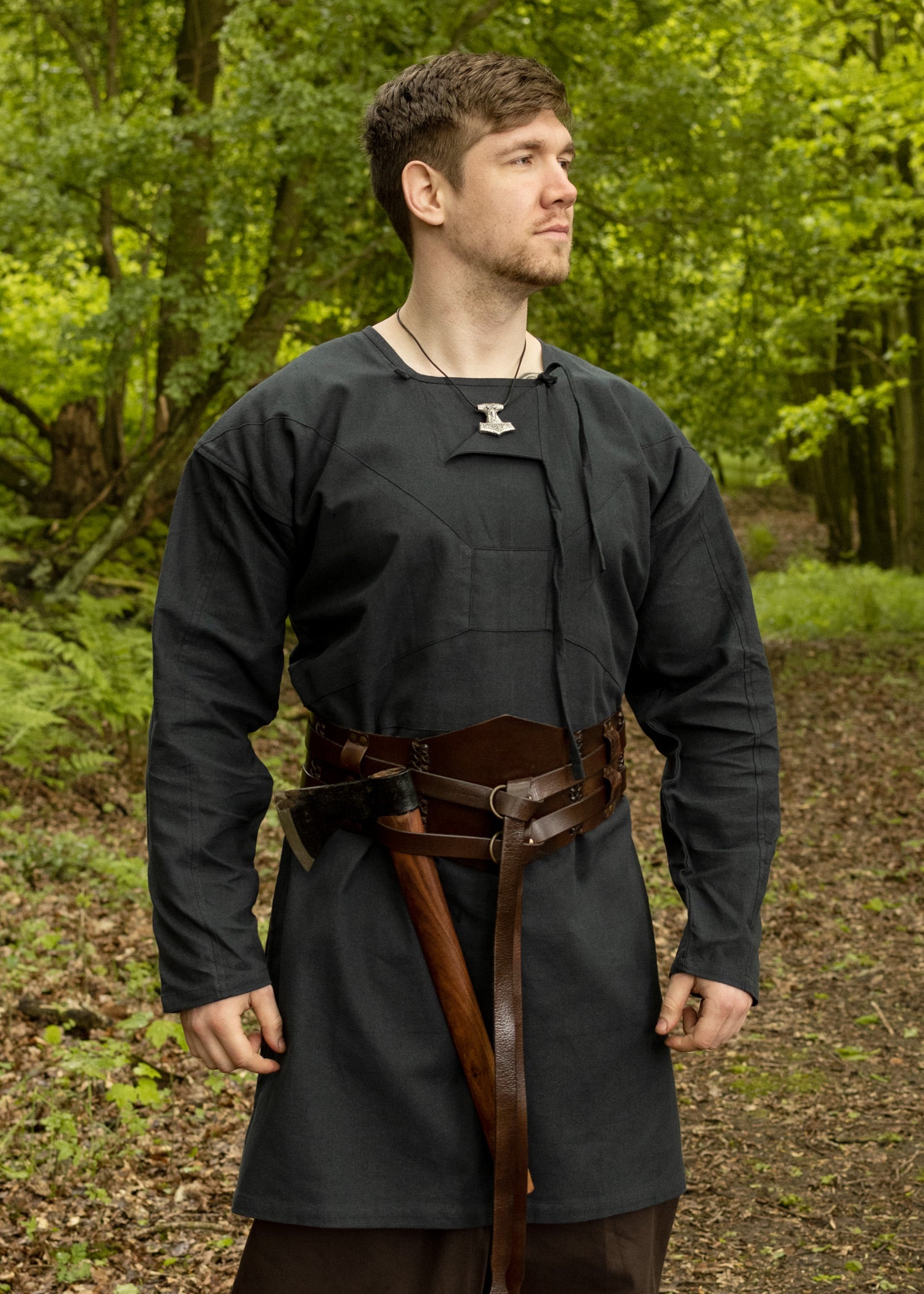 Imagen única de: Túnica Vikinga, Reconstrucción De Viborg, Azul Oscuro