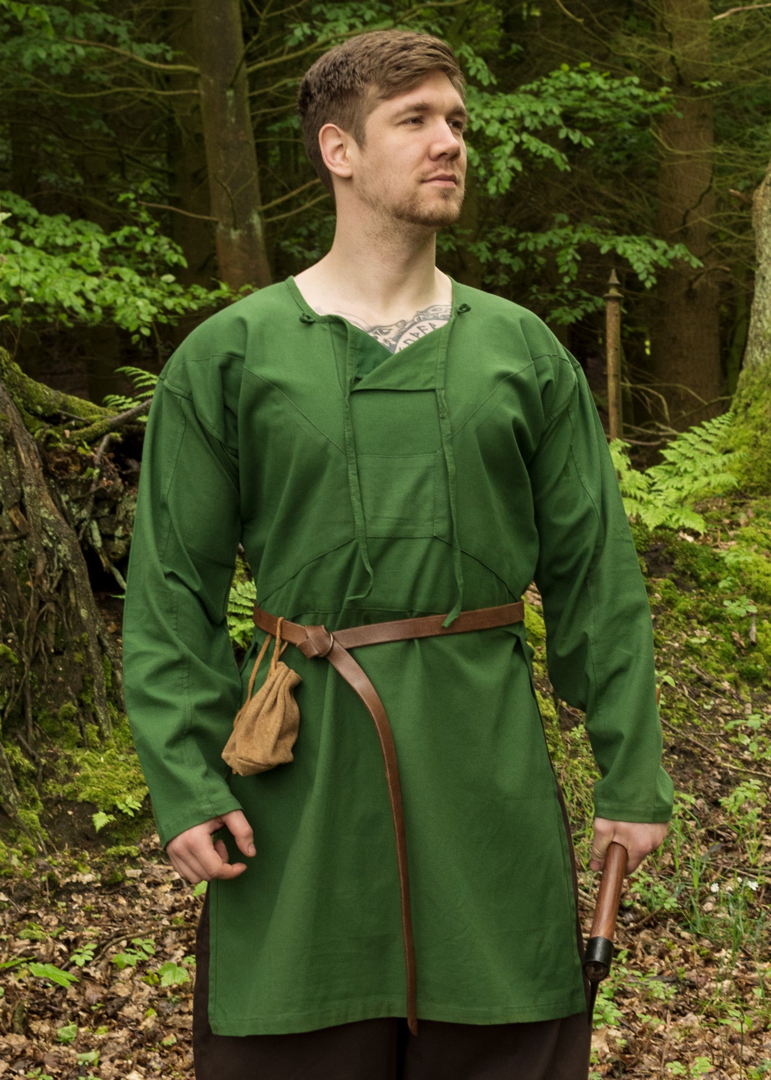 Imagen única de: Túnica Vikinga, Reconstrucción De Viborg, Verde