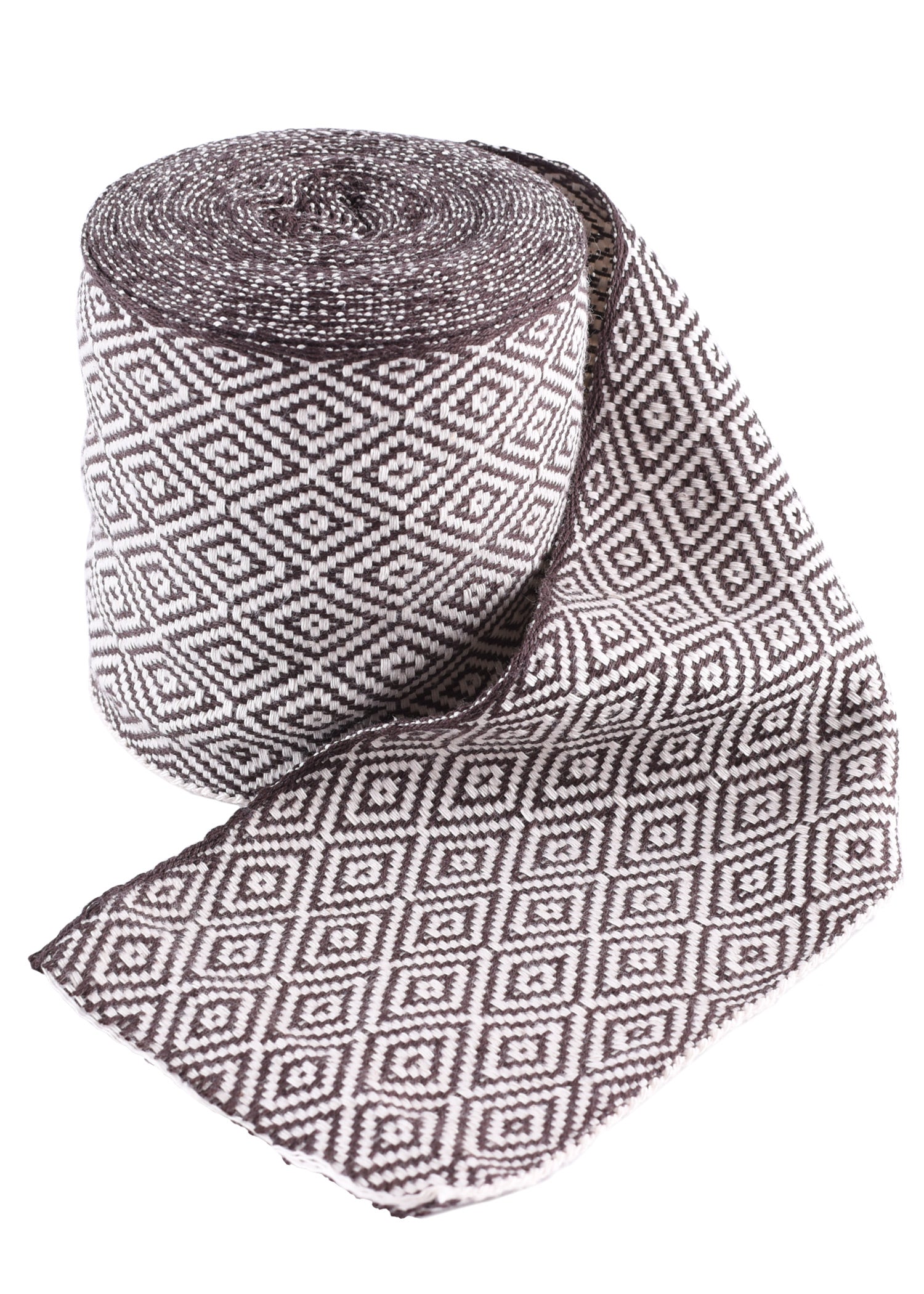 Imagen única de: Fular Vikingo, Cinta De Sarga Con Rombos, 7 M De Largo, En Varios Colores