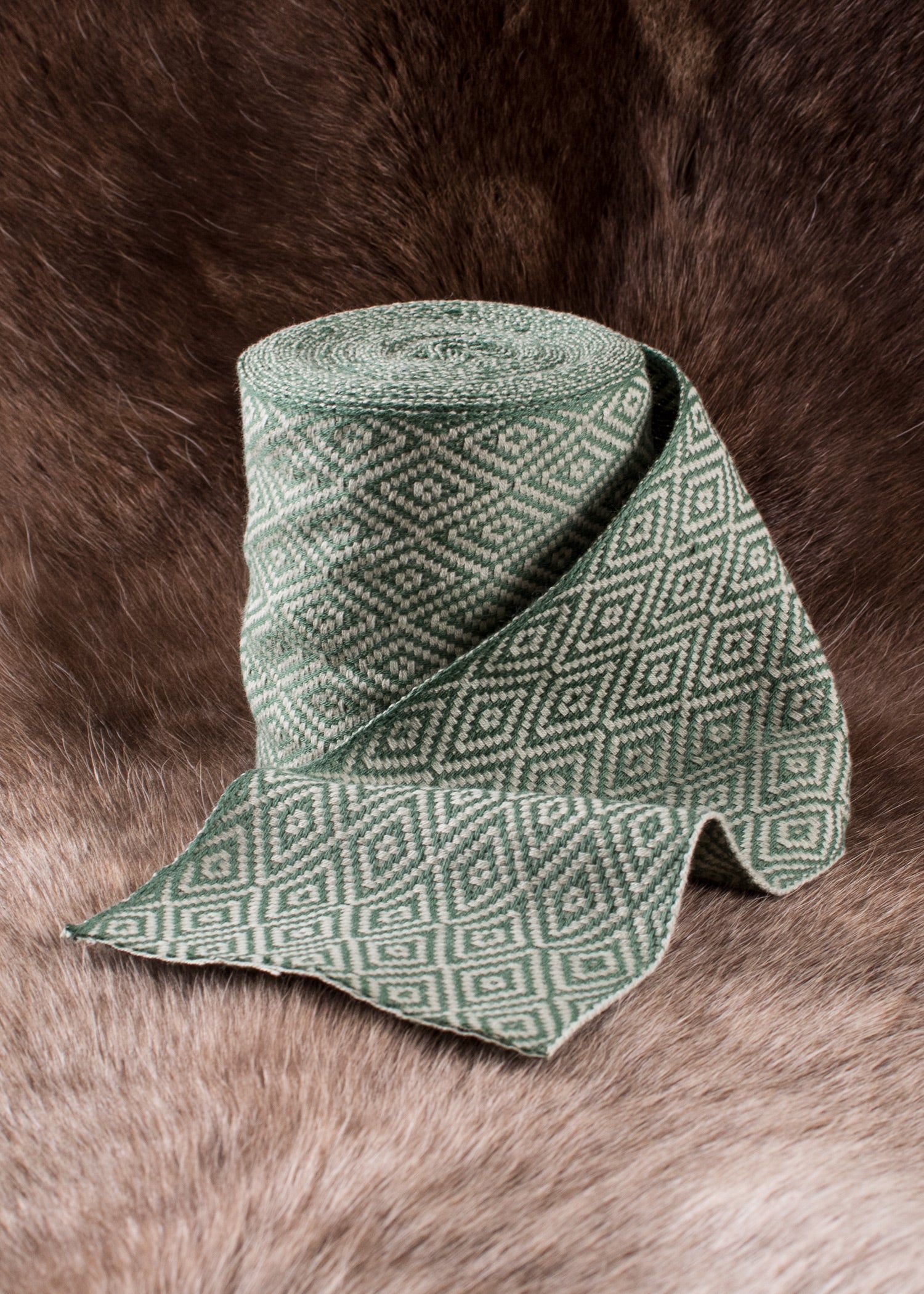 Imagen única de: Fular Vikingo, Cinta De Sarga Con Rombos, 7 M De Largo, En Varios Colores