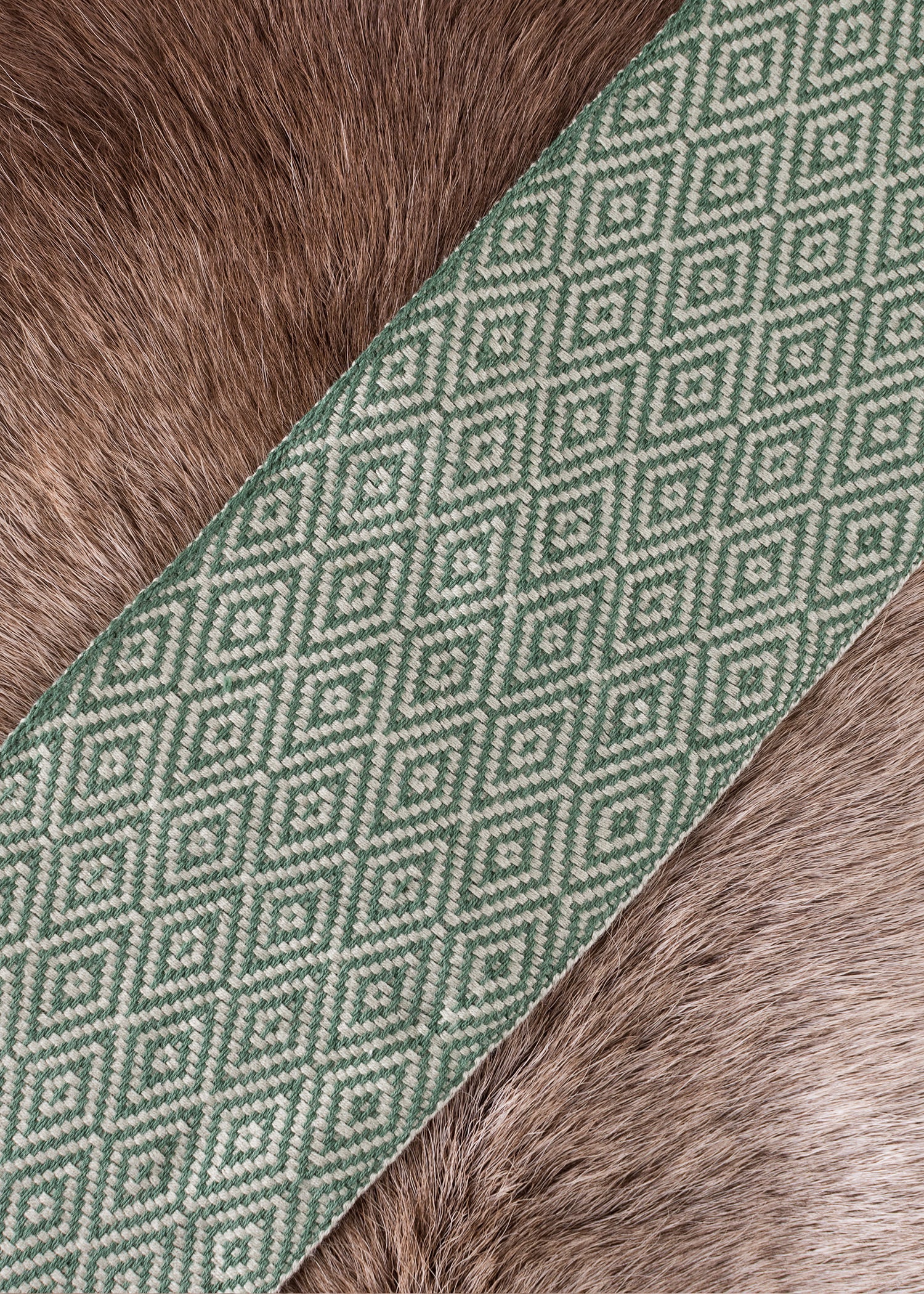 Imagen única de: Fular Vikingo, Cinta De Sarga Con Rombos, 7 M De Largo, En Varios Colores