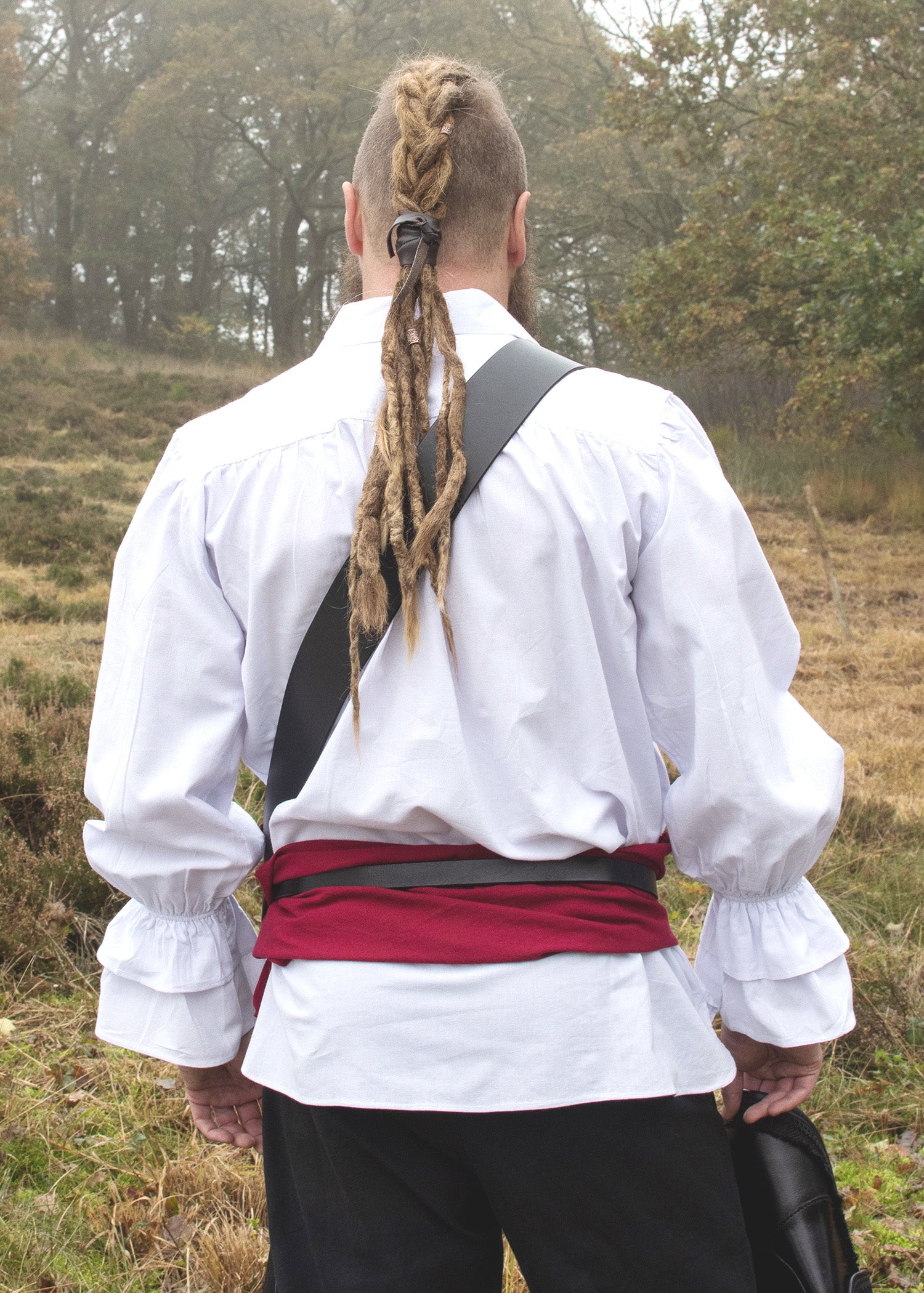 Imagen única de: Camisa Pirata Medieval Henry, Blanca