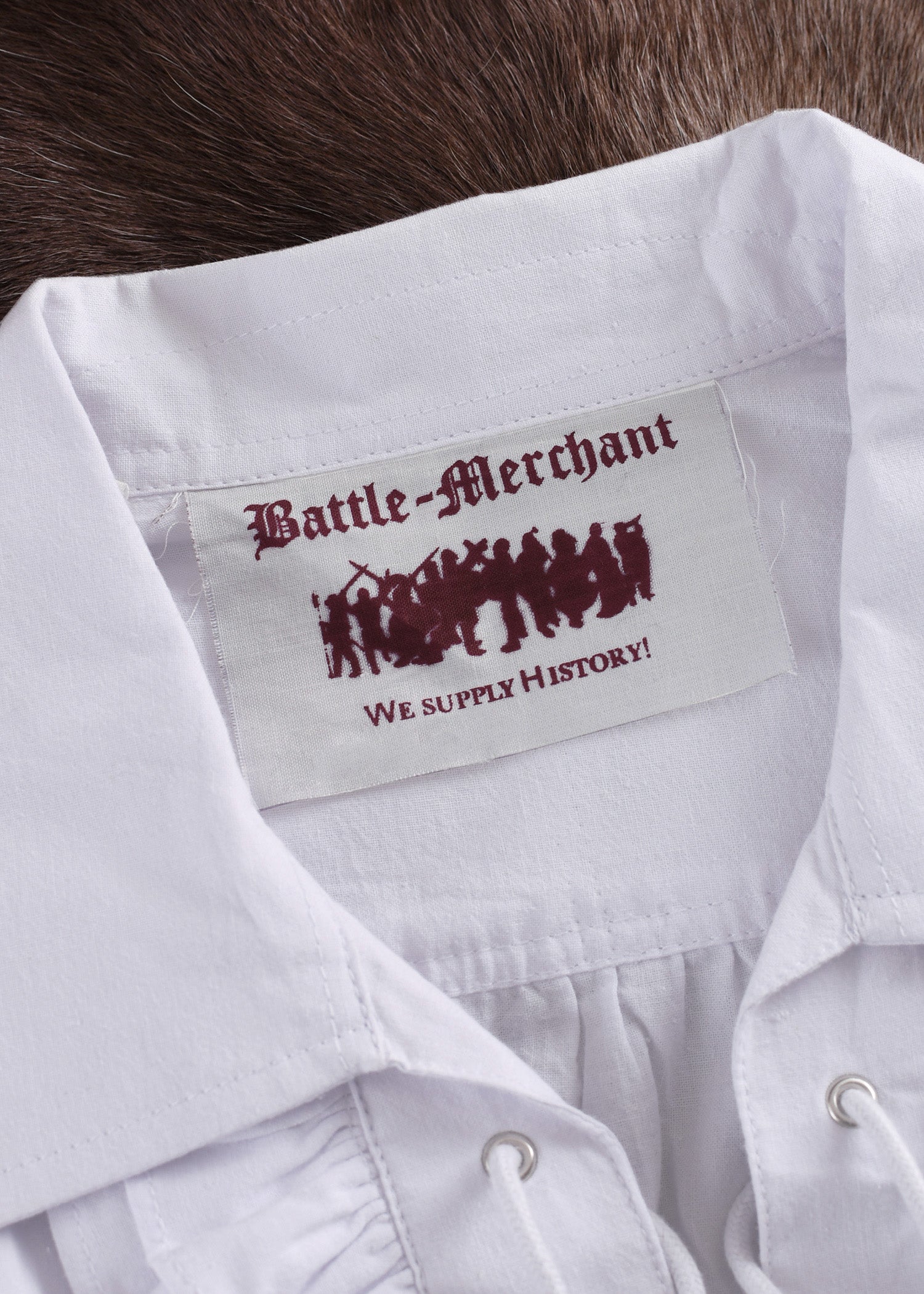 Imagen única de: Camisa Pirata Medieval Henry, Blanca