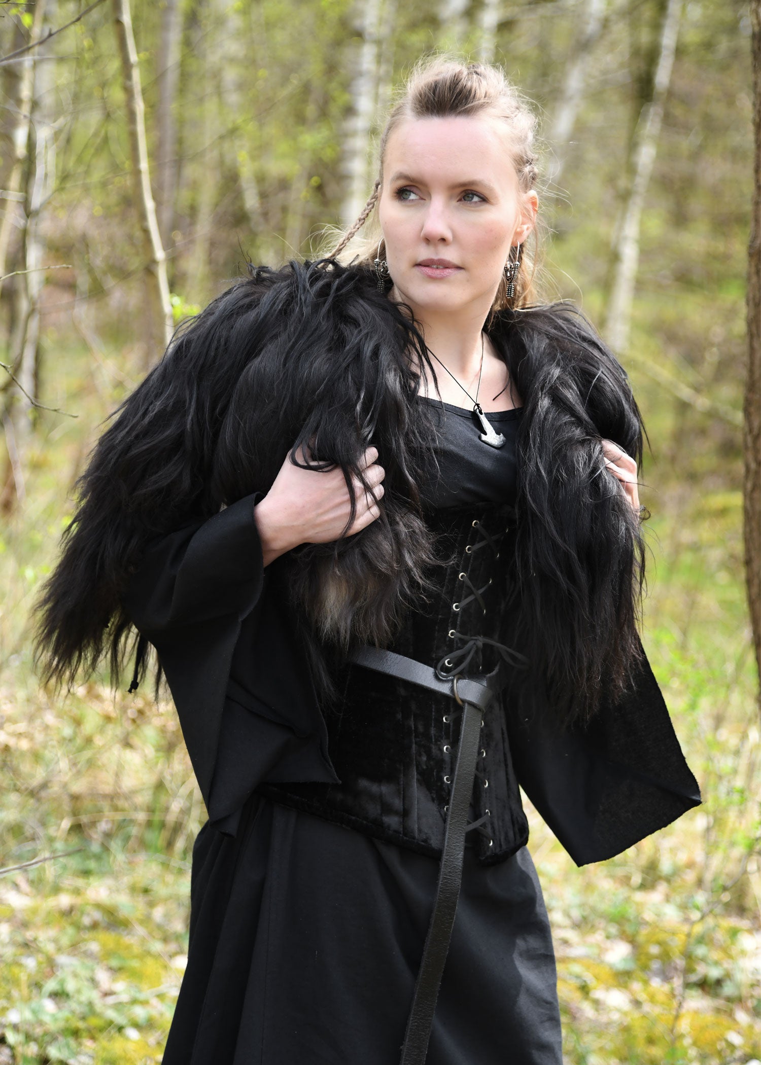 Imagen única de: Corsé De Terciopelo, Negro.