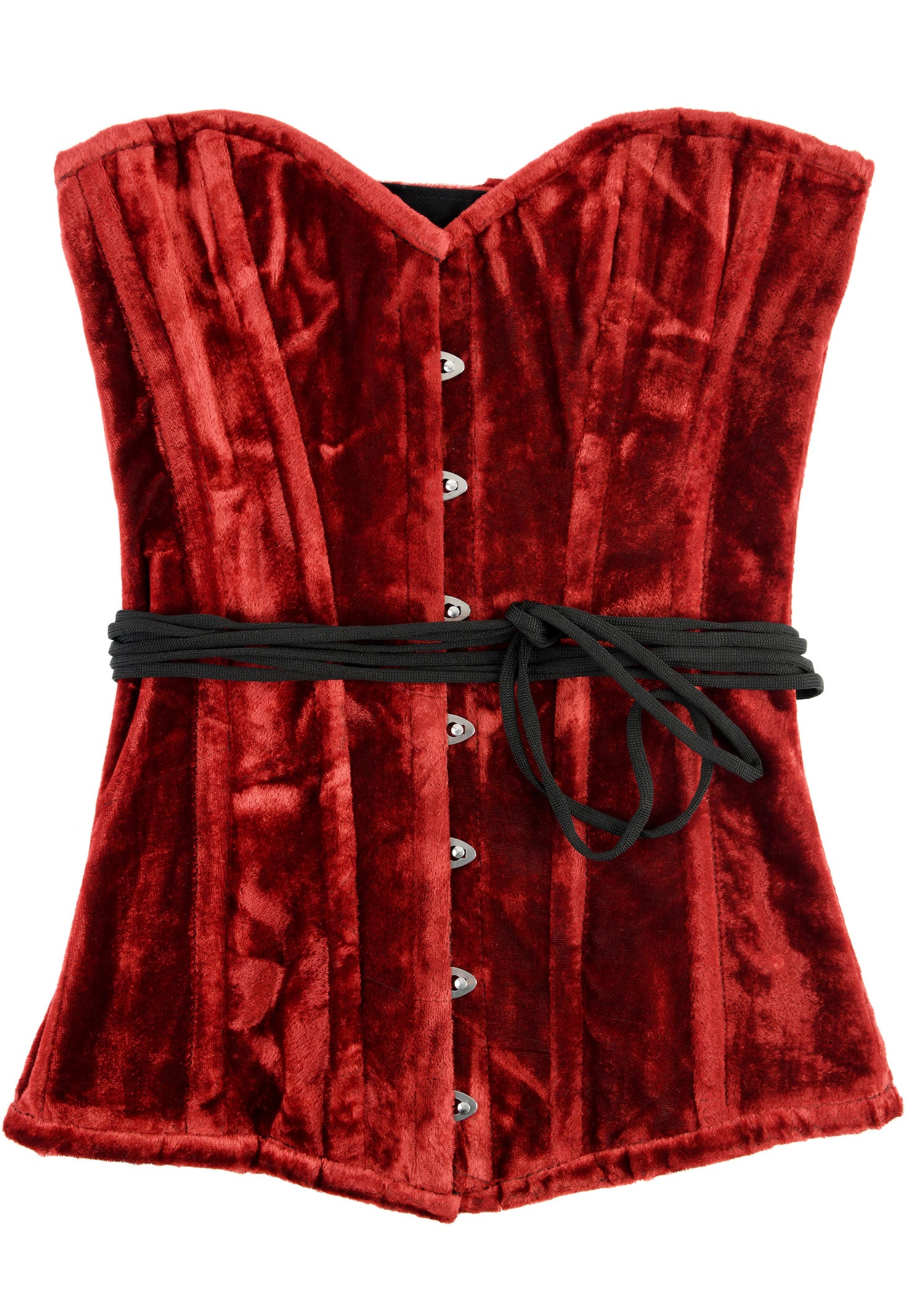 Imagen única de: Corsé De Terciopelo, Rojo