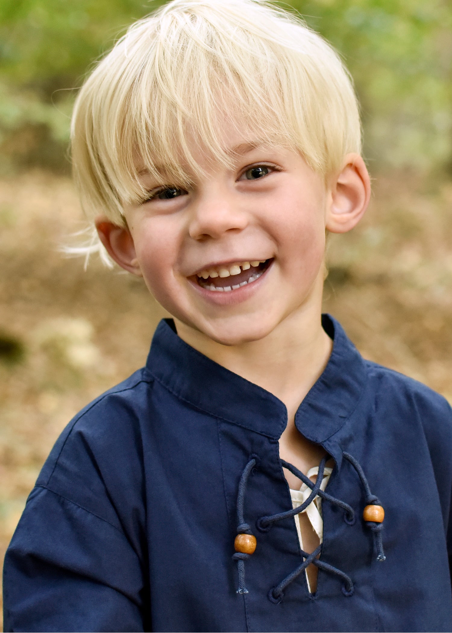 Imagen única de: Camisa Medieval Infantil Colin, Azul