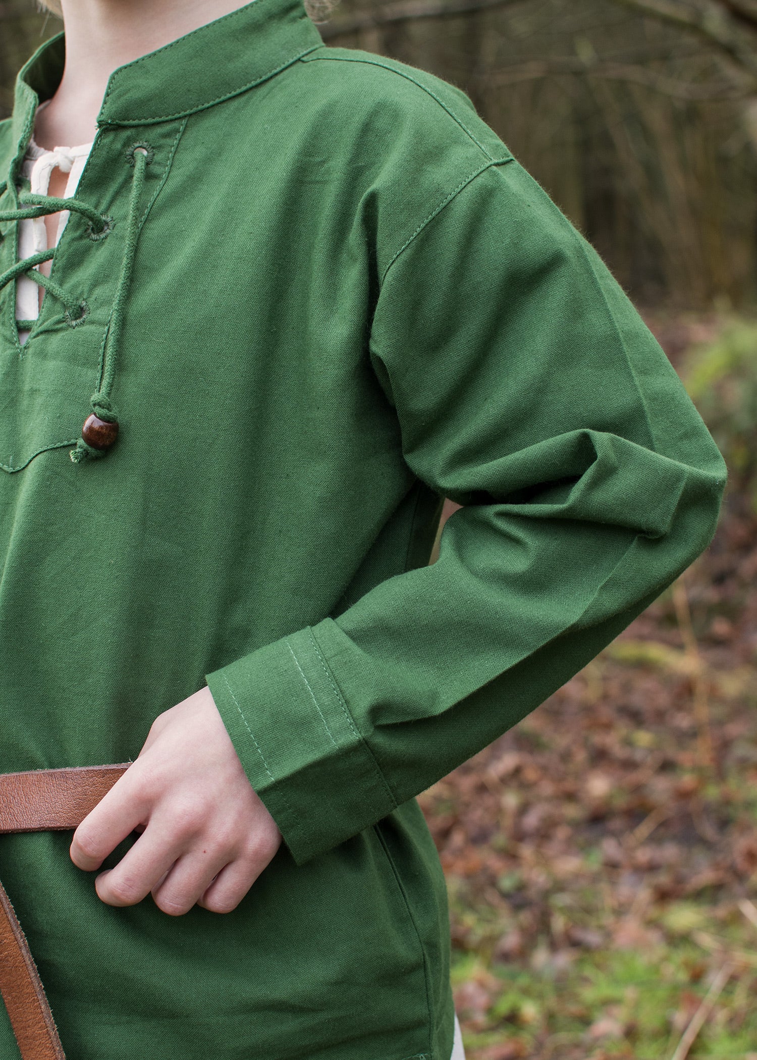 Imagen única de: Camisa Medieval Infantil Colin, Verde