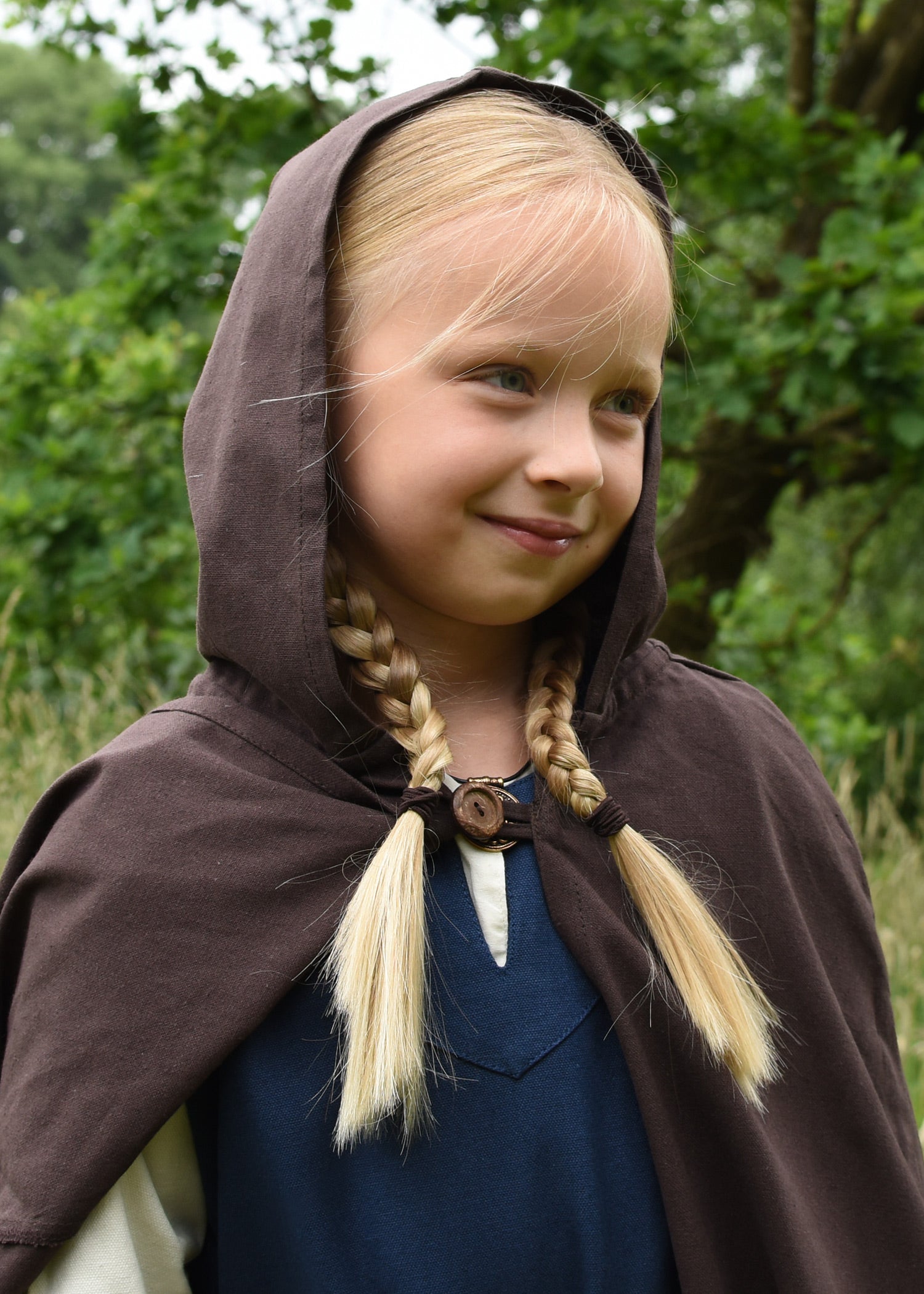 Imagen única de: Manto Medieval Infantil Paul, Marrón