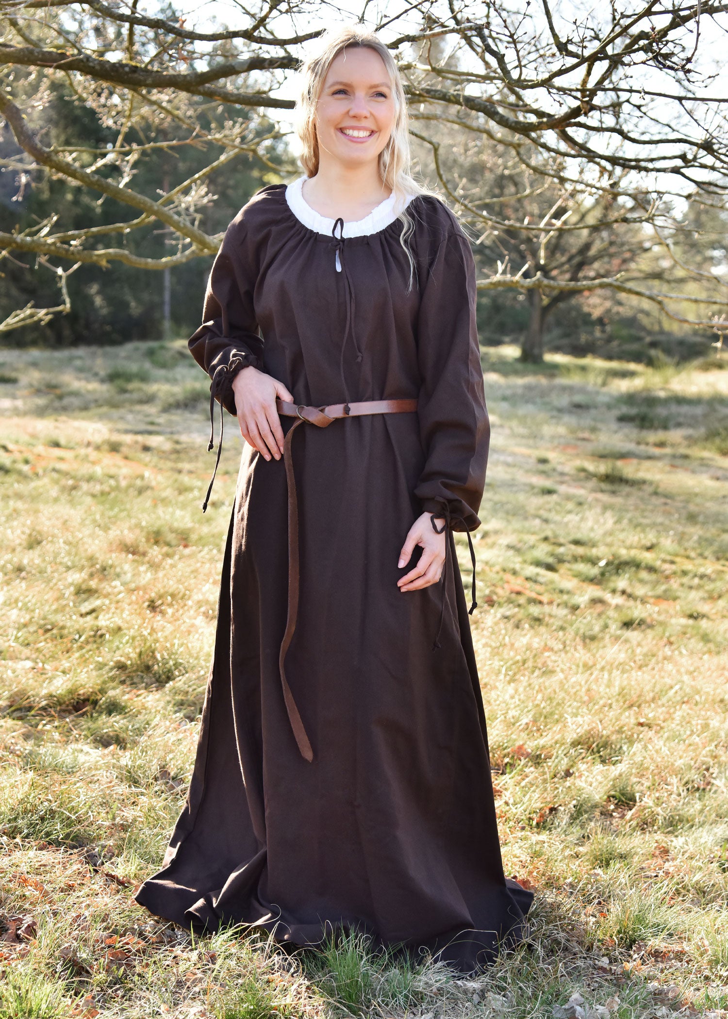 Imagen única de: Vestido Medieval, Vestido Interior Ana, Marrón