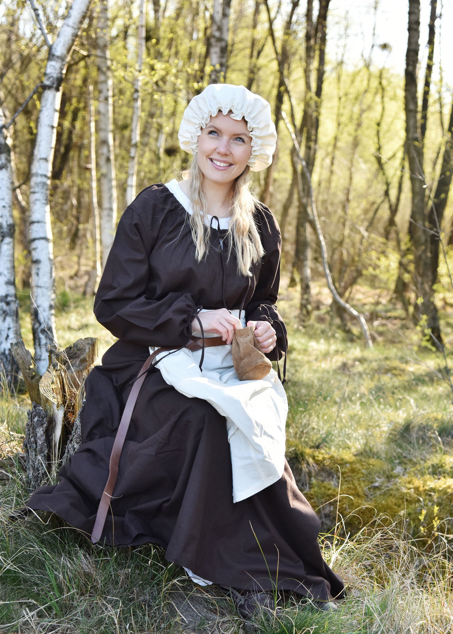 Imagen única de: Vestido Medieval, Vestido Interior Ana, Marrón
