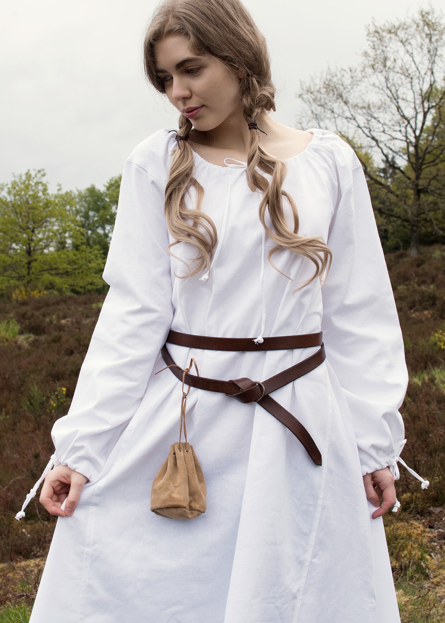 Imagen única de: Vestido Medieval, Vestido Interior Ana, Blanco.