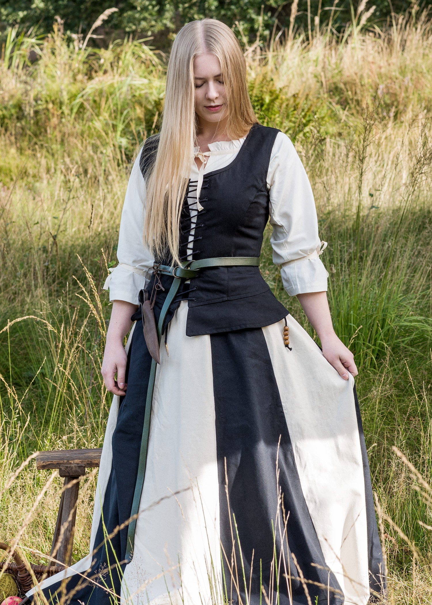 Imagen única de: Corsé Medieval Tilda, Negro