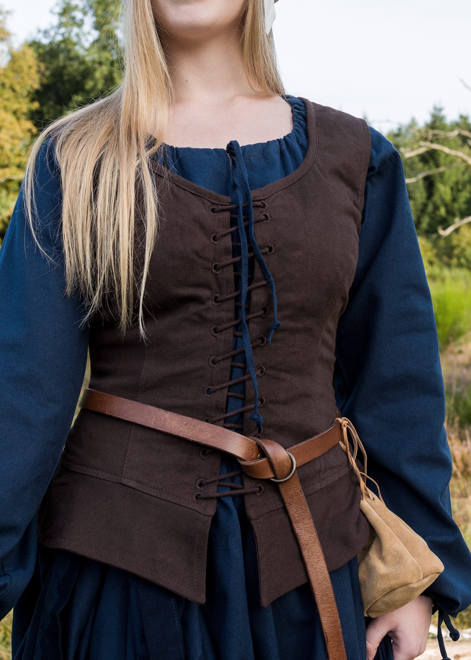 Imagen única de: Corsé Medieval Tilda, Marrón