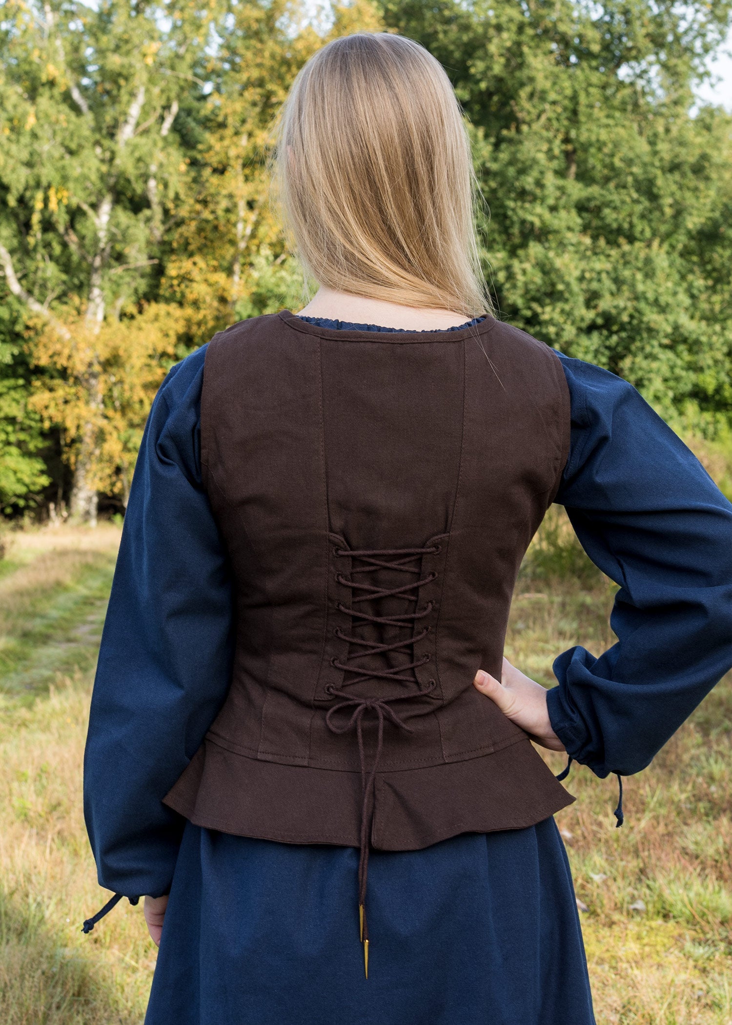 Imagen única de: Corsé Medieval Tilda, Marrón