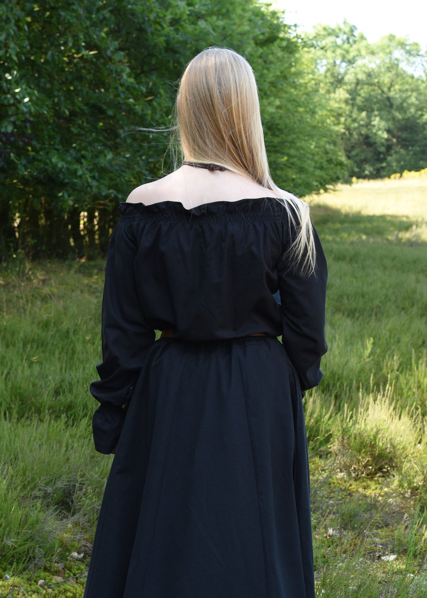 Imagen única de: Blusa Medieval Carmen, Negra