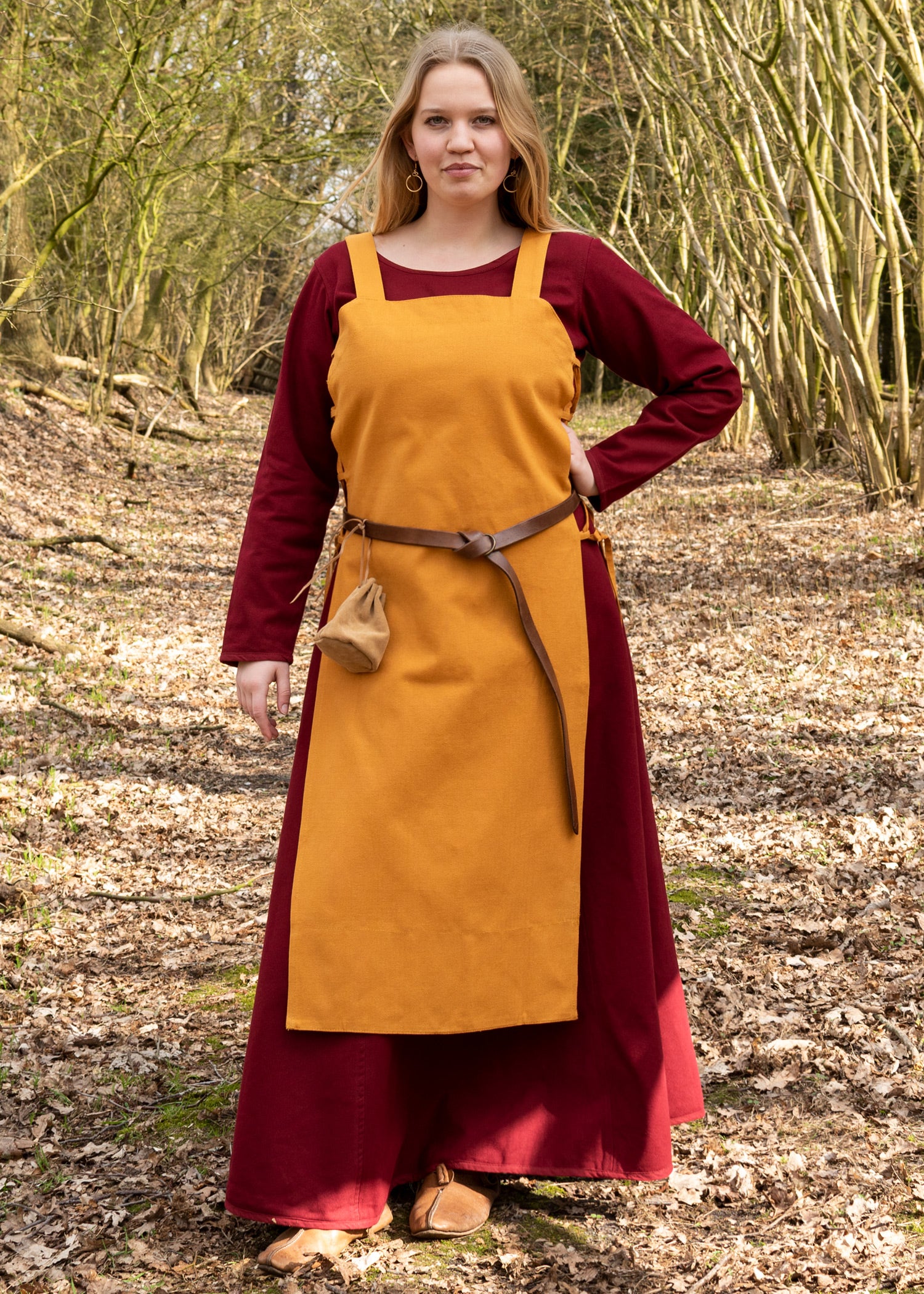 Imagen única de: Vestido Vikingo, Delantal Tinna, Amarillo Mostaza