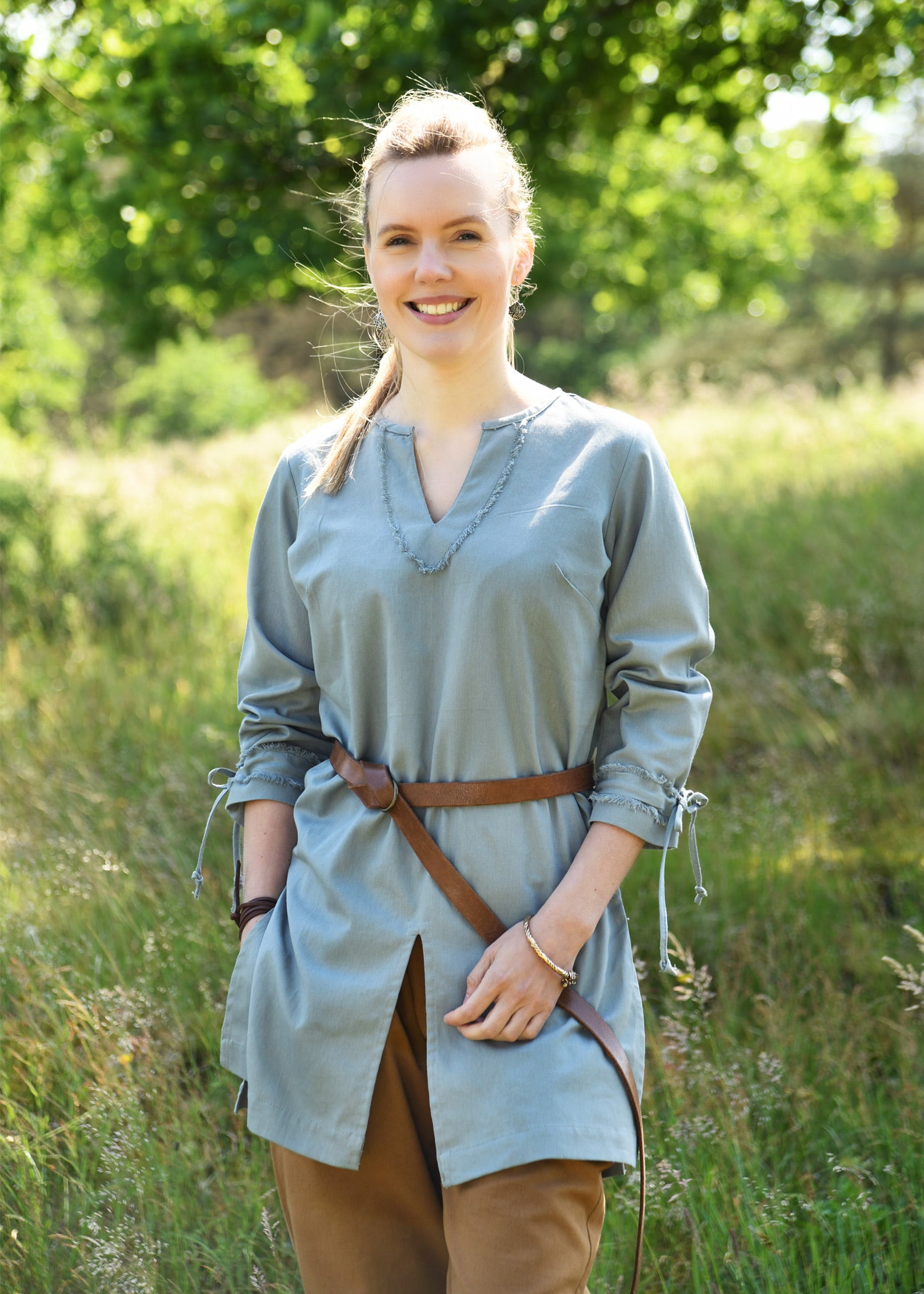 Imagen única de: Túnica De Mujer Ylva, Azul-gris