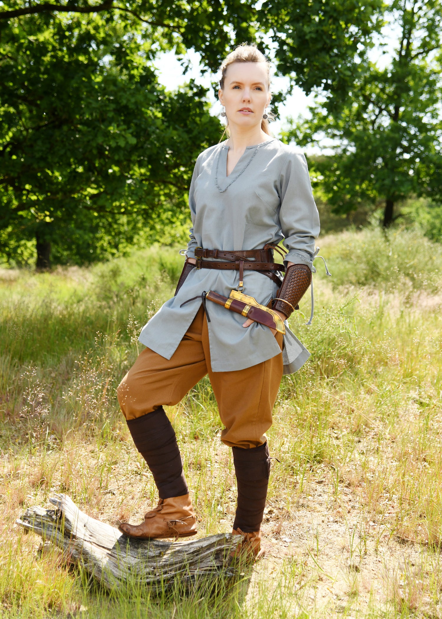 Imagen única de: Túnica De Mujer Ylva, Azul-gris