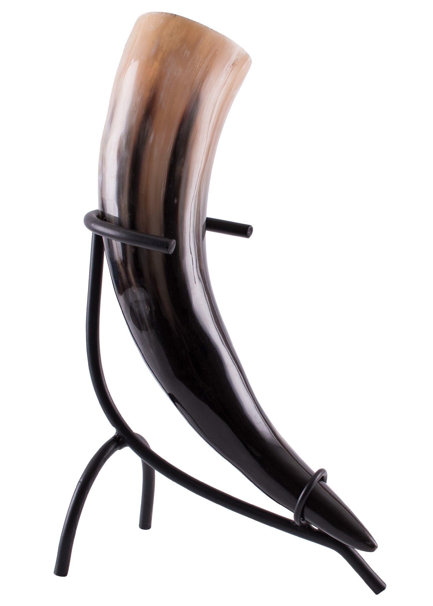 Imagen única de: Soporte Para Cuerno Para Beber, Lacado En Negro, Pequeño