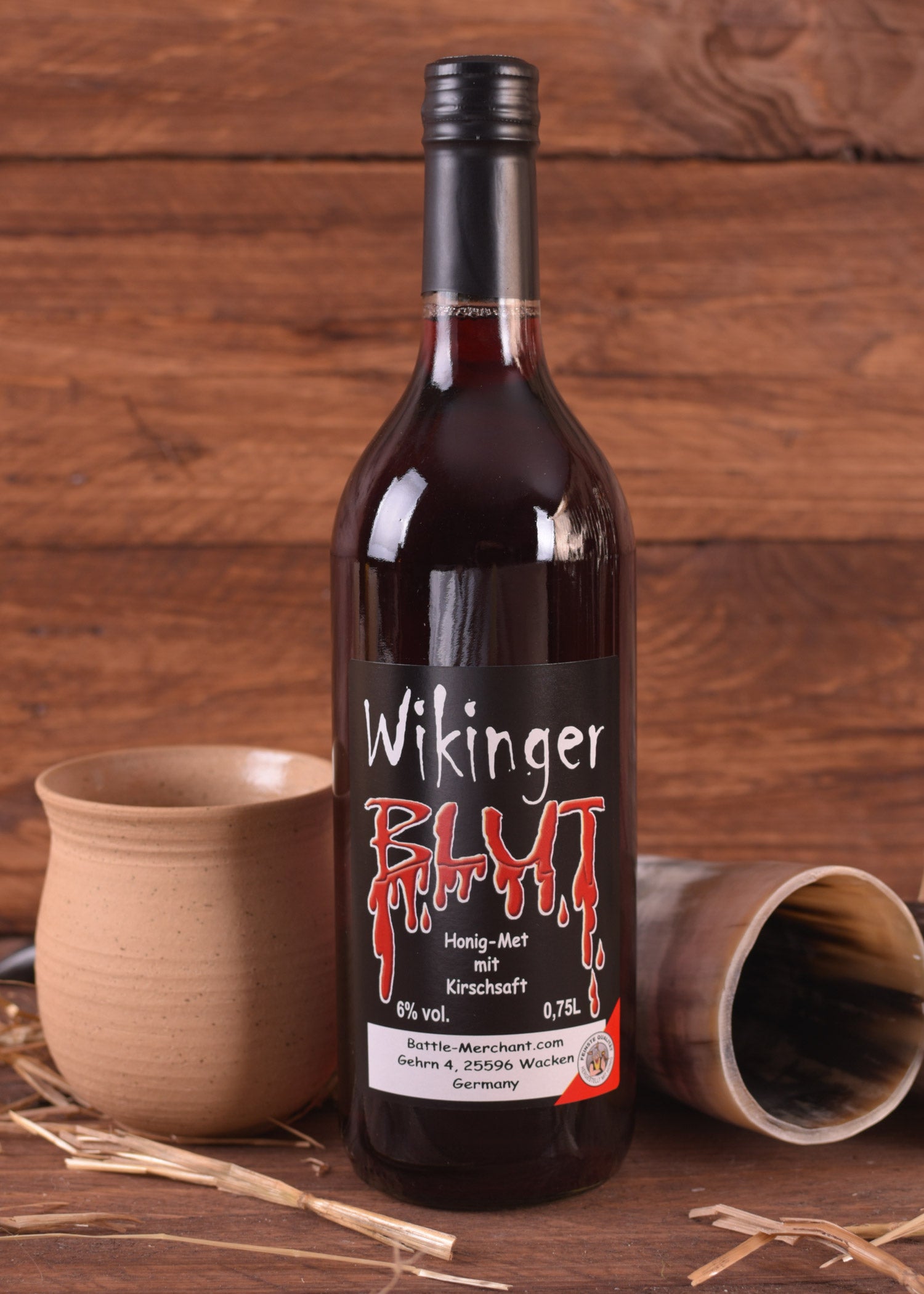 Imagen única de: Sangre Vikinga, Hidromiel Con Jugo De Cereza, 6% Vol.