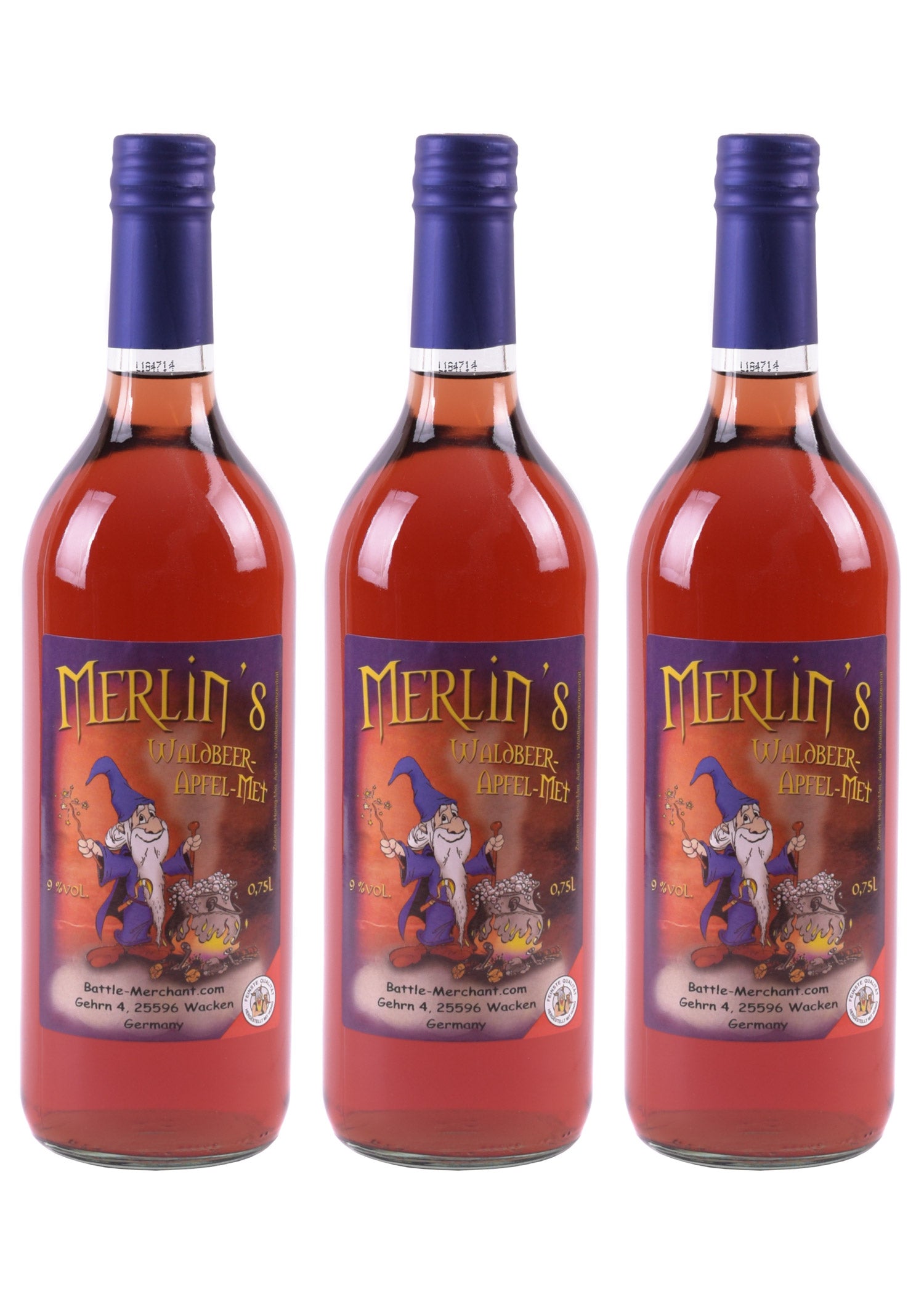 Imagen única de: Hidromiel De Frutos Del Bosque Y Manzana De Merlín, 9% Vol.