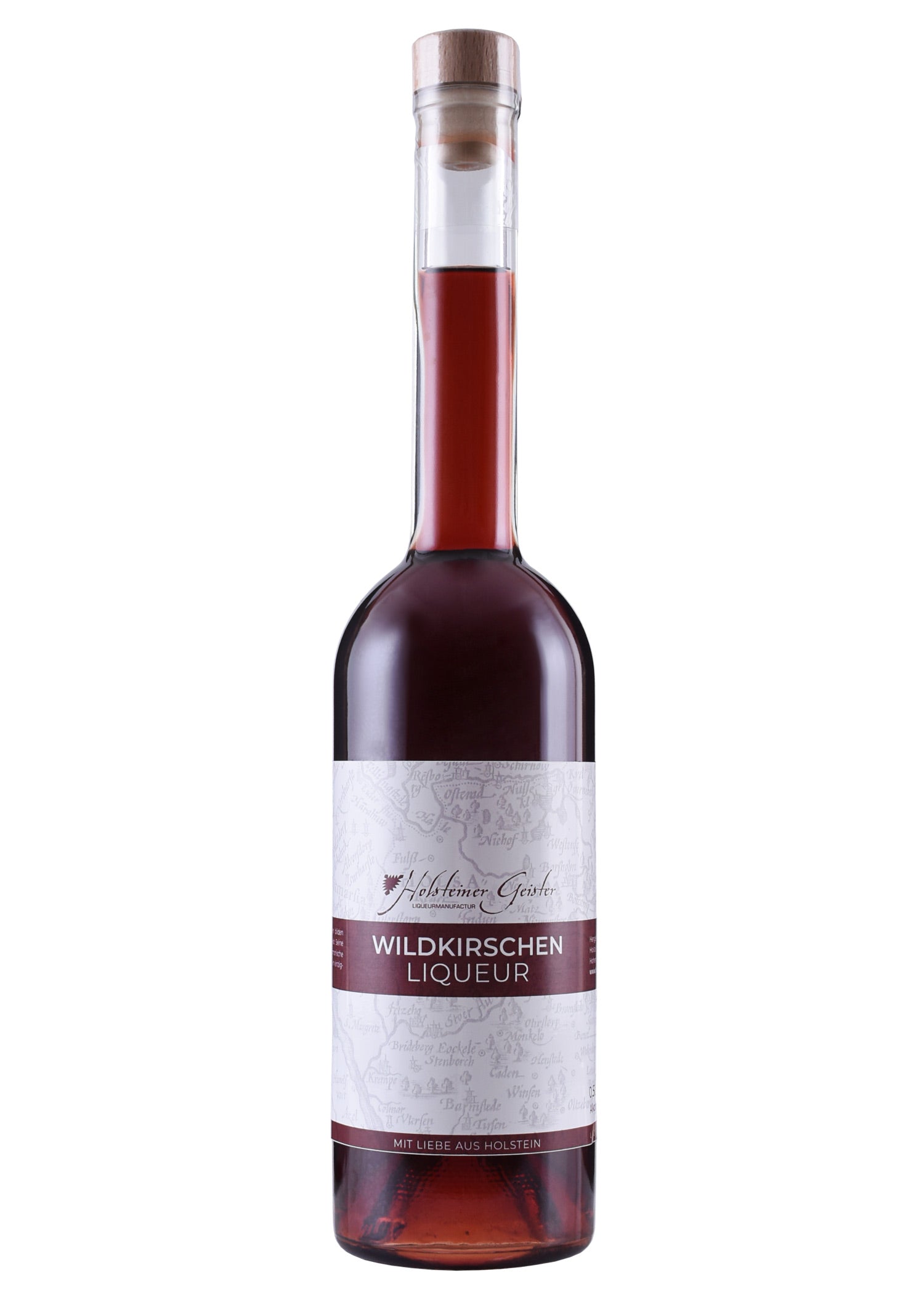 Imagen única de: Licor De Cereza Silvestre, 22% Vol. Alk., Botella De 0,5 L - Aguardientes Holstein