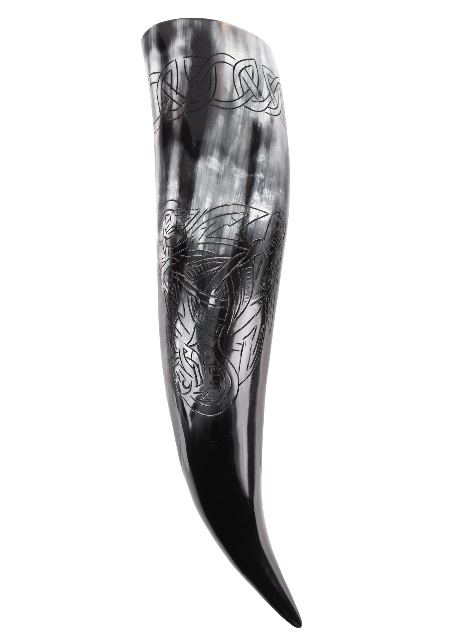 Imagen única de: Cuerno Vikingo Con Motivo Fenrir