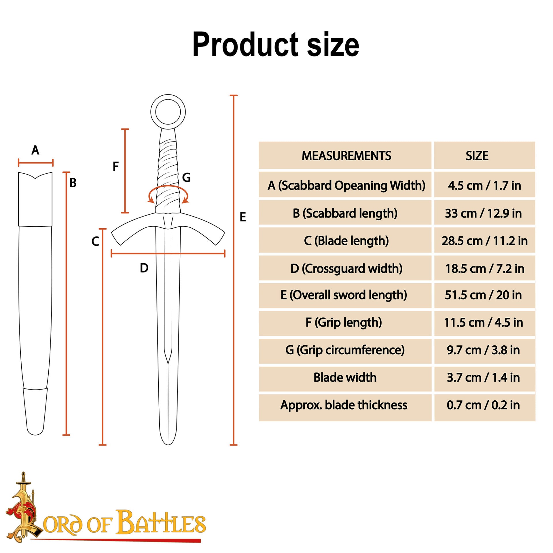 Imagen única de: Daga Histórica Medieval con Vaina - Acero Decorativo Coleccionable