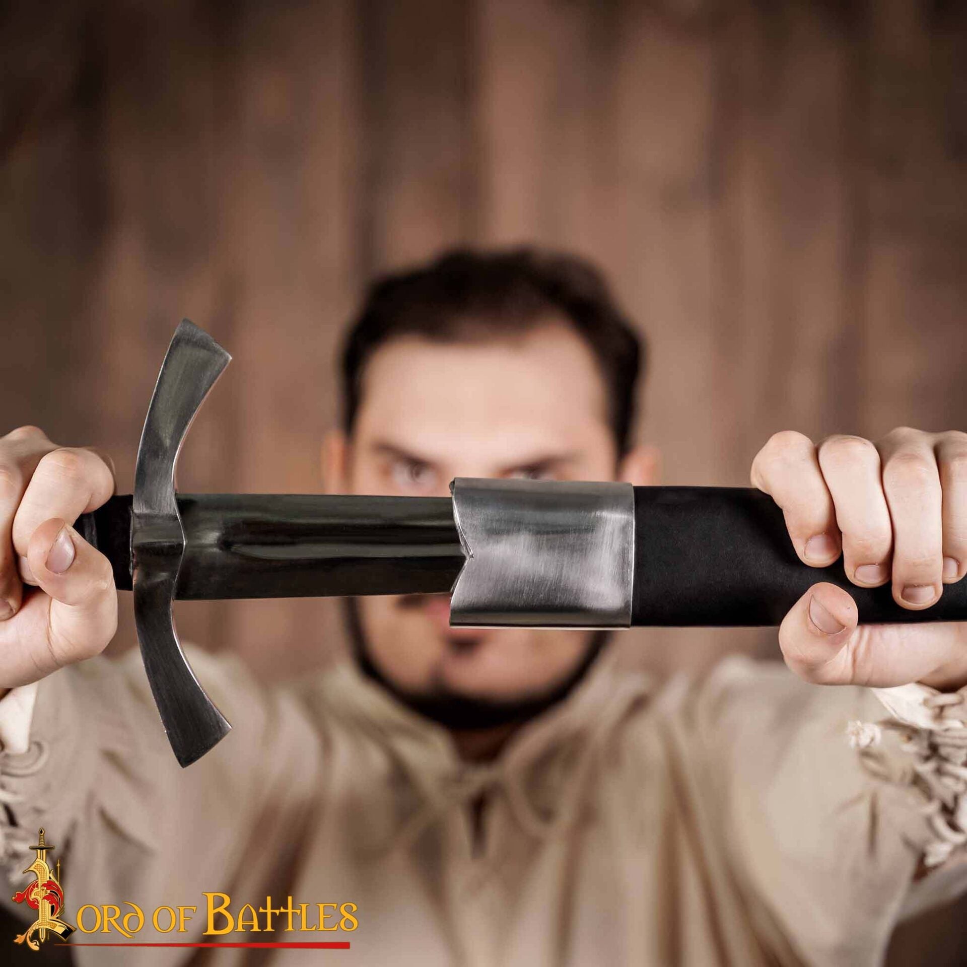 Imagen única de: Daga Histórica Medieval con Vaina - Acero Decorativo Coleccionable