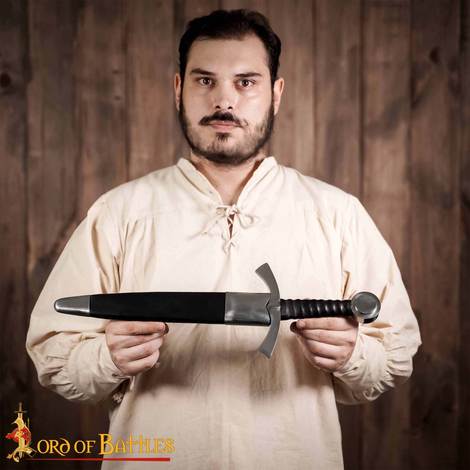 Imagen única de: Daga Histórica Medieval con Vaina - Acero Decorativo Coleccionable