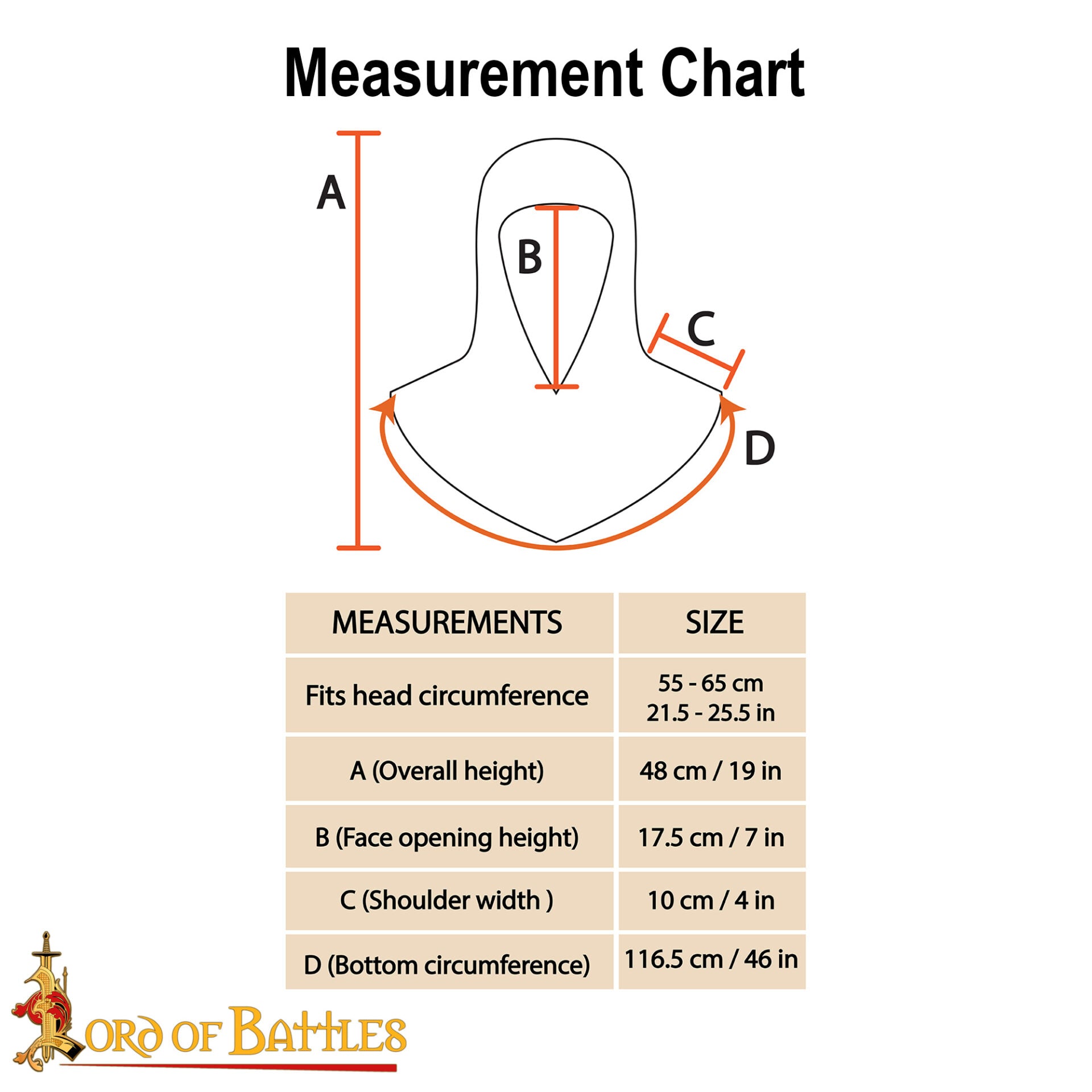 Imagen única de: Cofia Medieval de Cota de Malla - Abertura en V - Acero para Muelles de Calibre 16 - Anillas de 9 Mm Conificado