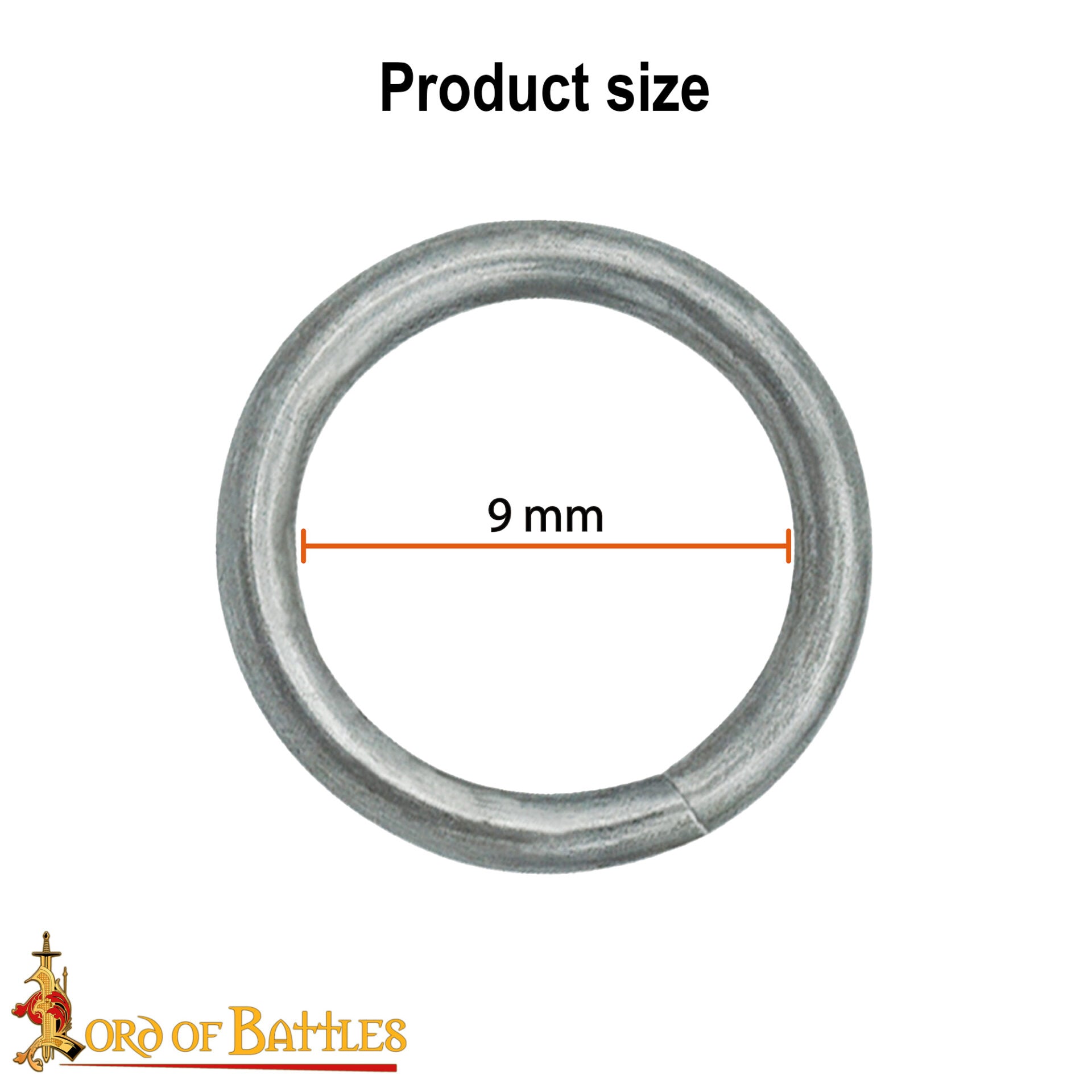 Imagen única de: Anillos Sueltos - Alambre de Acero Dulce de Alta Resistencia a la Tracción, Conificado, 9 Mm - Paquete de 1 Kg