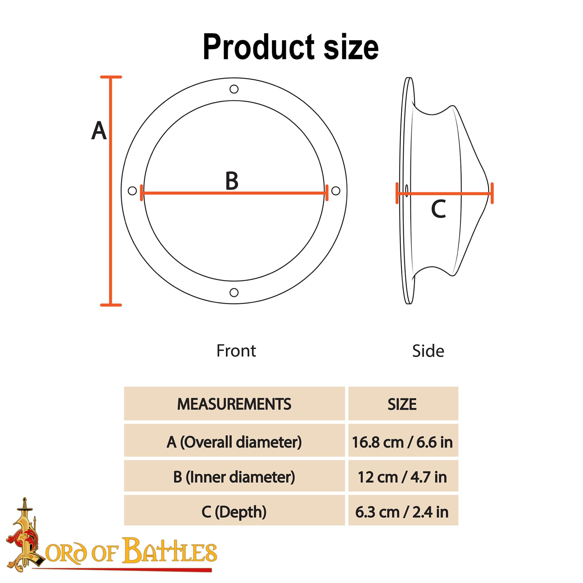 Imagen única de: Escudo Cónico Medieval Forjado a Mano Umbo