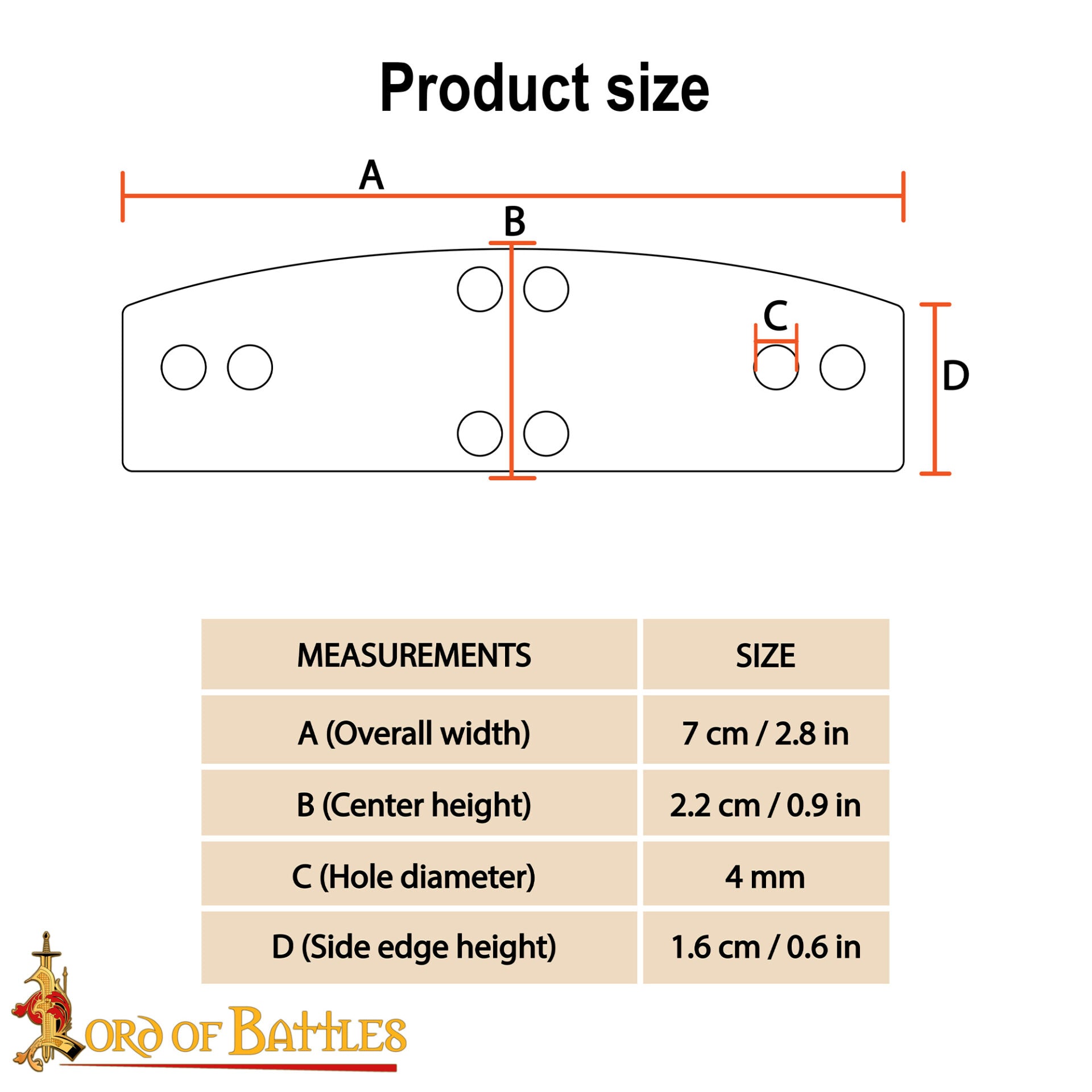 Imagen única de: Placas Lamelares de Acero Inoxidable Tipo 1 - Juego de 100 Unidades - 7x2 Cm