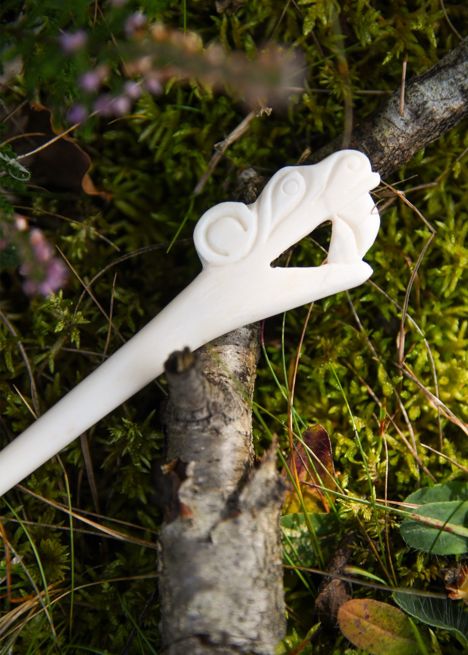 Imagen única de: Pasador De Hueso Vikingo De Haithabu, Pasador De Ropa, Horquilla