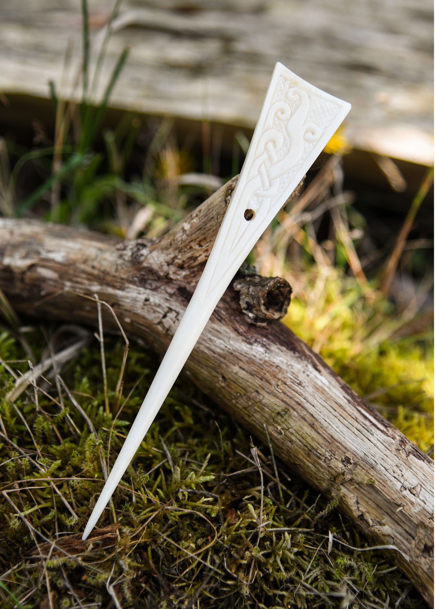 Imagen única de: Alfiler De Hueso Vikingo De Trondheim, Alfiler De Bata, Horquilla