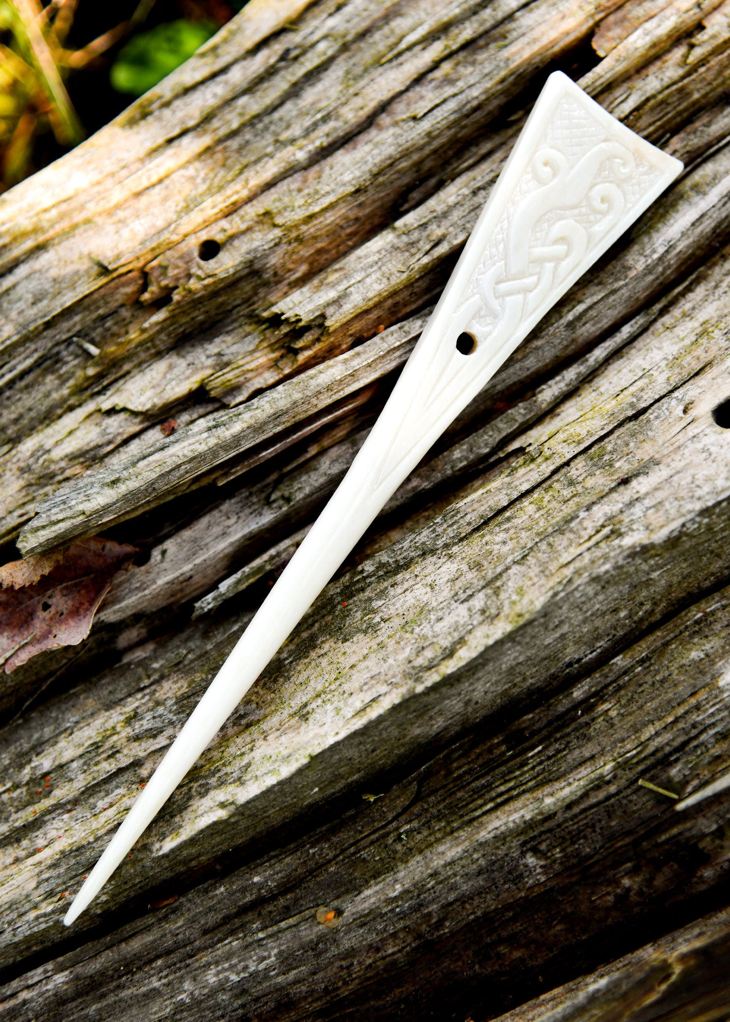 Imagen única de: Alfiler De Hueso Vikingo De Trondheim, Alfiler De Bata, Horquilla