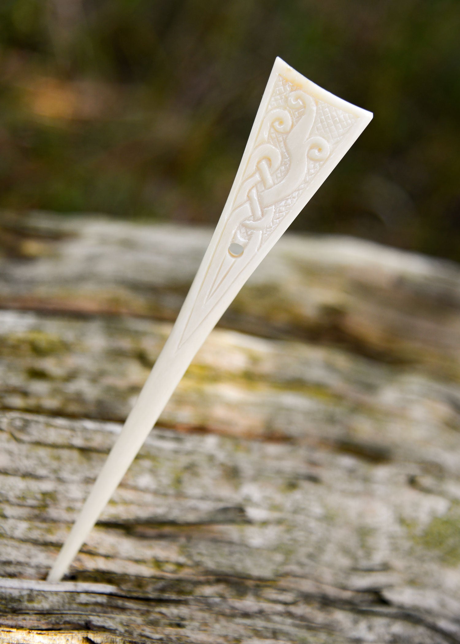 Imagen única de: Alfiler De Hueso Vikingo De Trondheim, Alfiler De Bata, Horquilla