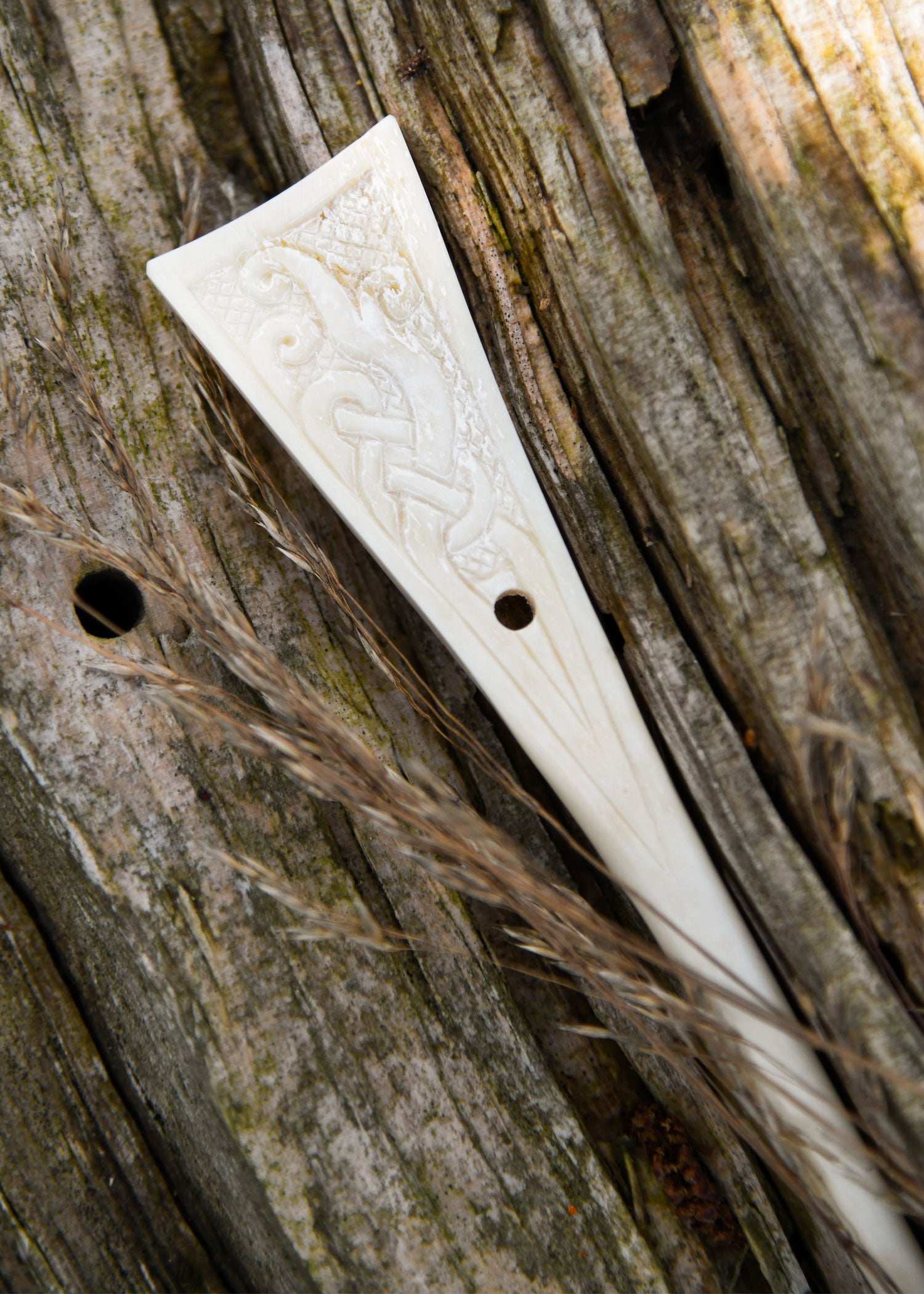 Imagen única de: Alfiler De Hueso Vikingo De Trondheim, Alfiler De Bata, Horquilla