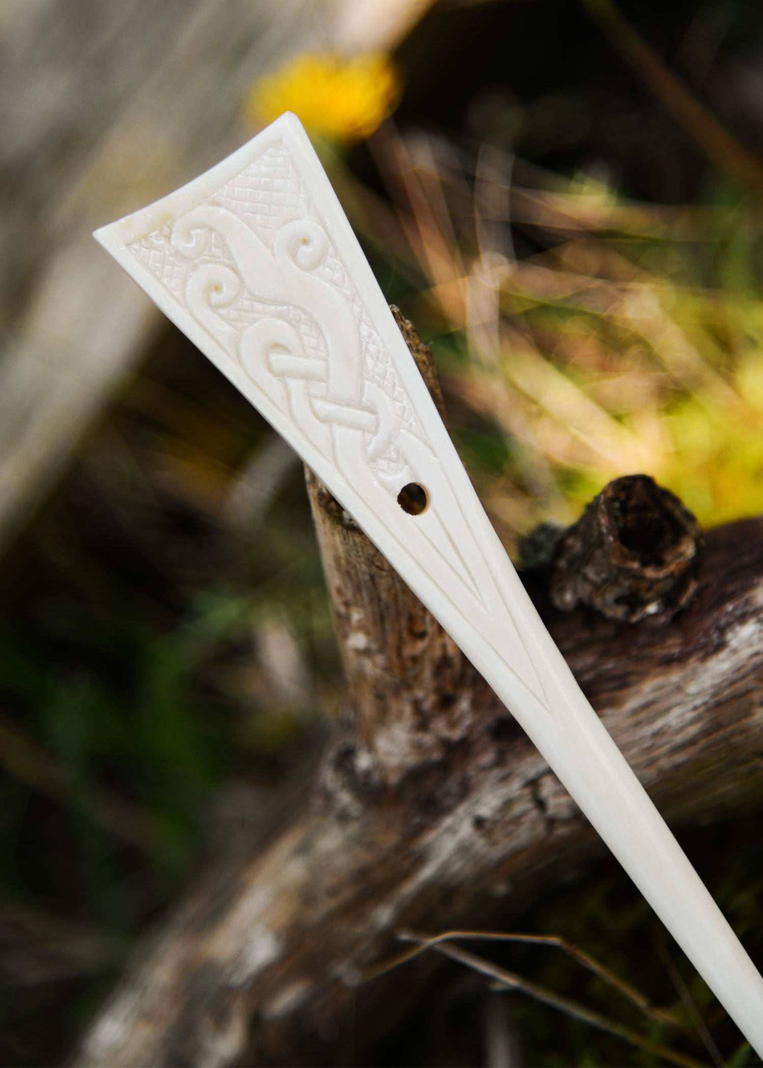 Imagen única de: Alfiler De Hueso Vikingo De Trondheim, Alfiler De Bata, Horquilla