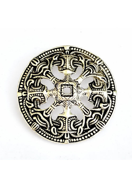 Imagen única de: Broche De Disco Vikingo Troendelag En Estilo Borre
