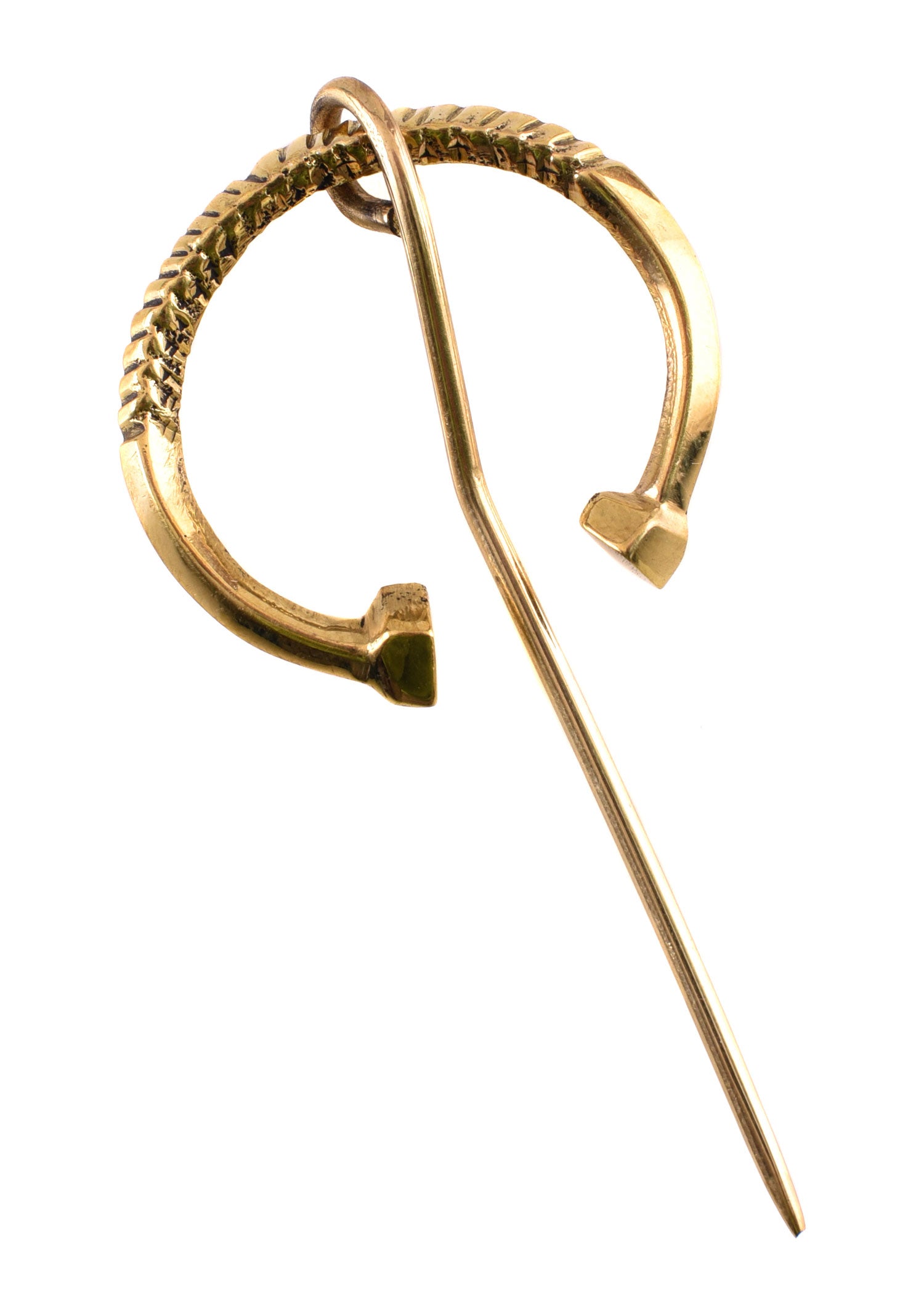 Imagen única de: Broche De Aro Pequeño De Latón