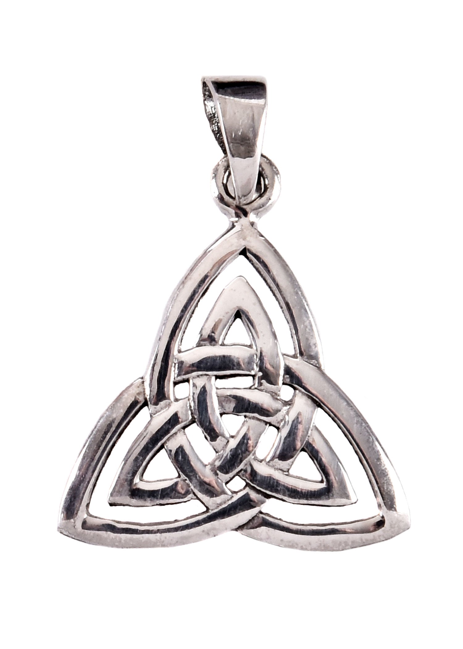 Imagen única de: Colgante Nudo De La Trinidad Celta De Plata