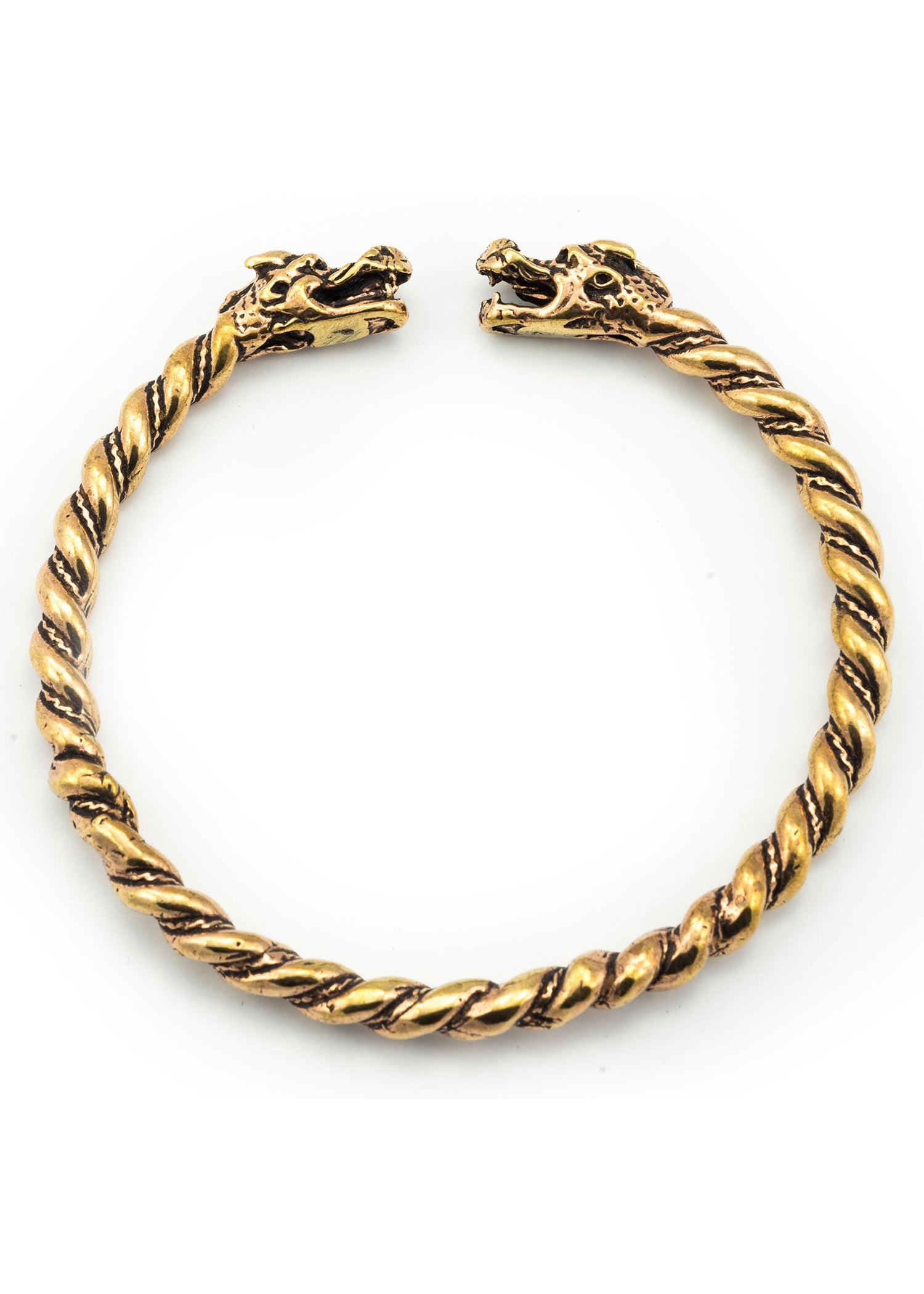 Imagen única de: Pulsera De Dragón Vikingo De Bronce, Pequeña