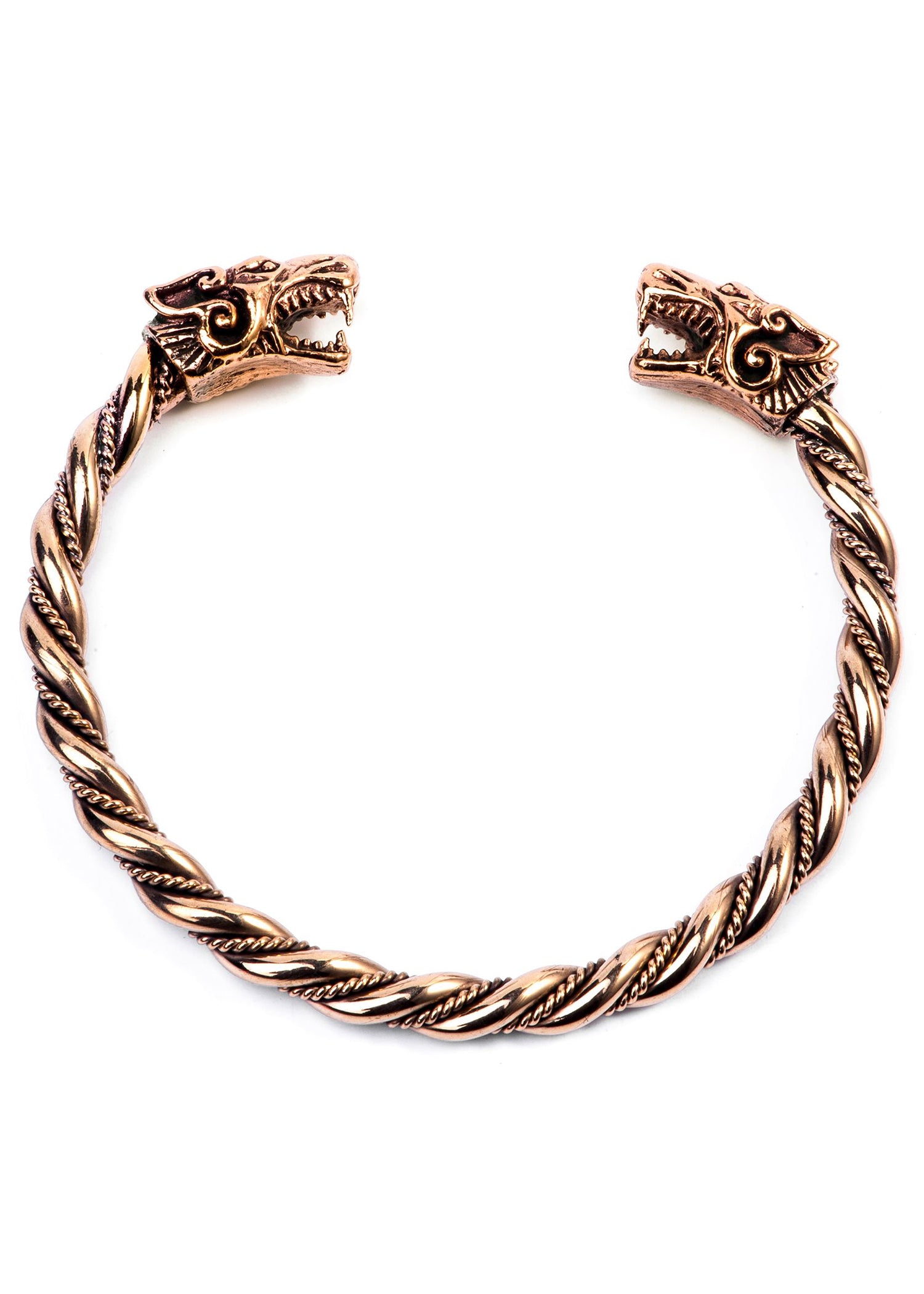 Imagen única de: Pulsera Vikinga Fenris De Bronce, Pequeña
