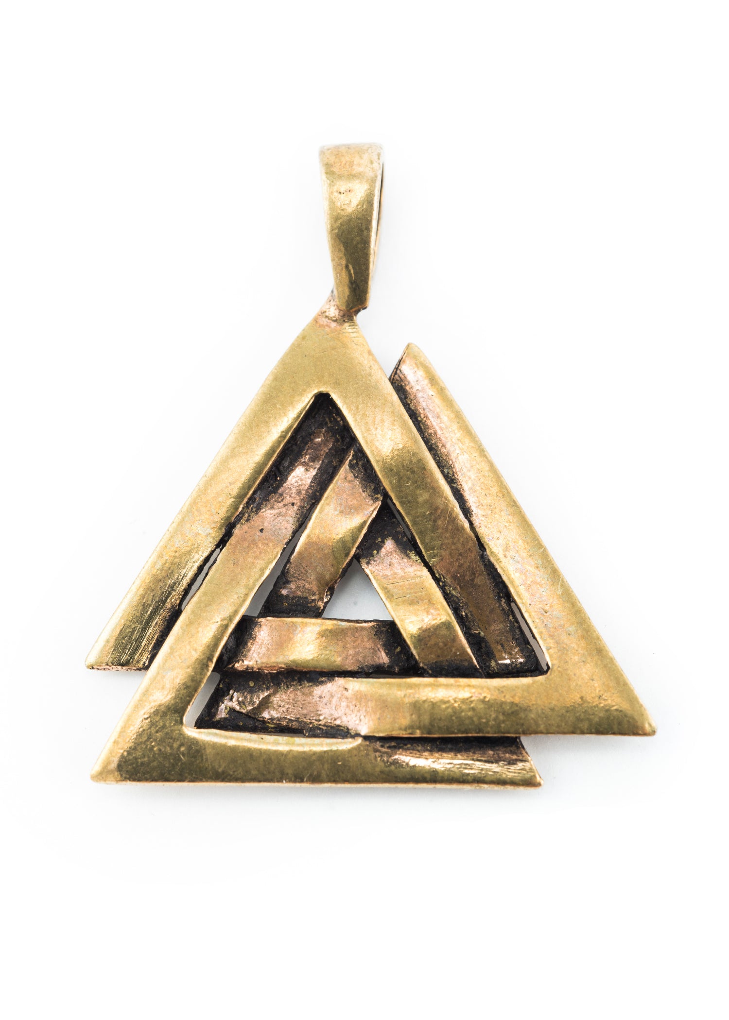 Imagen única de: Colgante Vikingo Valknut De Bronce